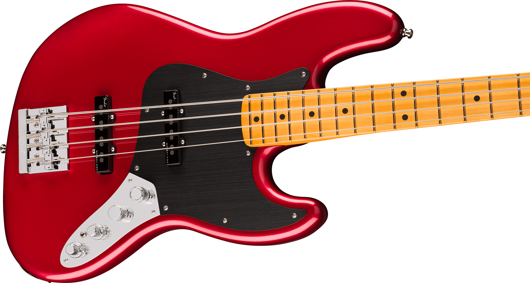 Fender Jazz Bass American Ultra Ii Usa Active Mn - Sinister Red - Solidbody E-bass - Variation 2