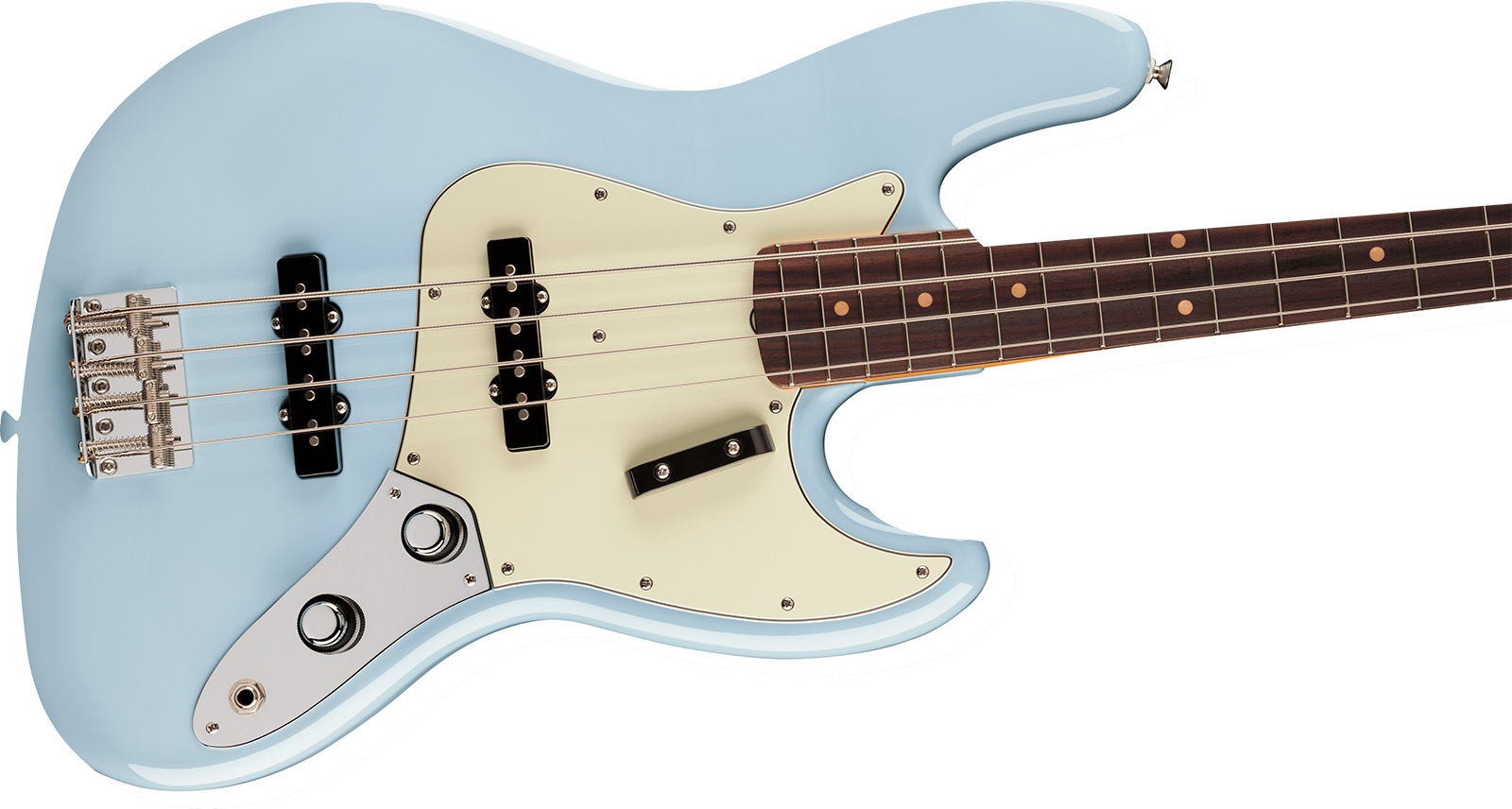Fender Jazz Bass Early 60s Vintera 3 Mex Rw - Sonic Blue - Solidbody E-bass - Variation 2