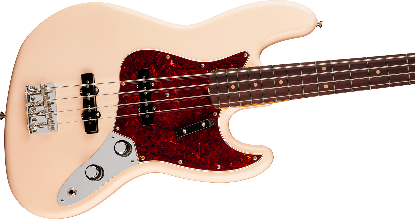 Fender Jazz Bass Early 60s Vintera 3 Mex Rw - Olympic White - Solidbody E-bass - Variation 2
