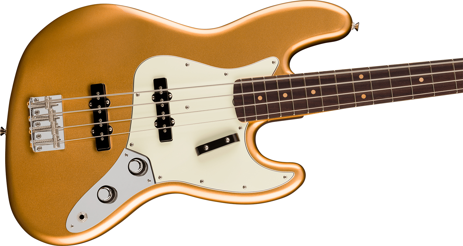 Fender Jazz Bass Early 60s Vintera 3 Mex Rw - Aztec Gold - Solidbody E-bass - Variation 2