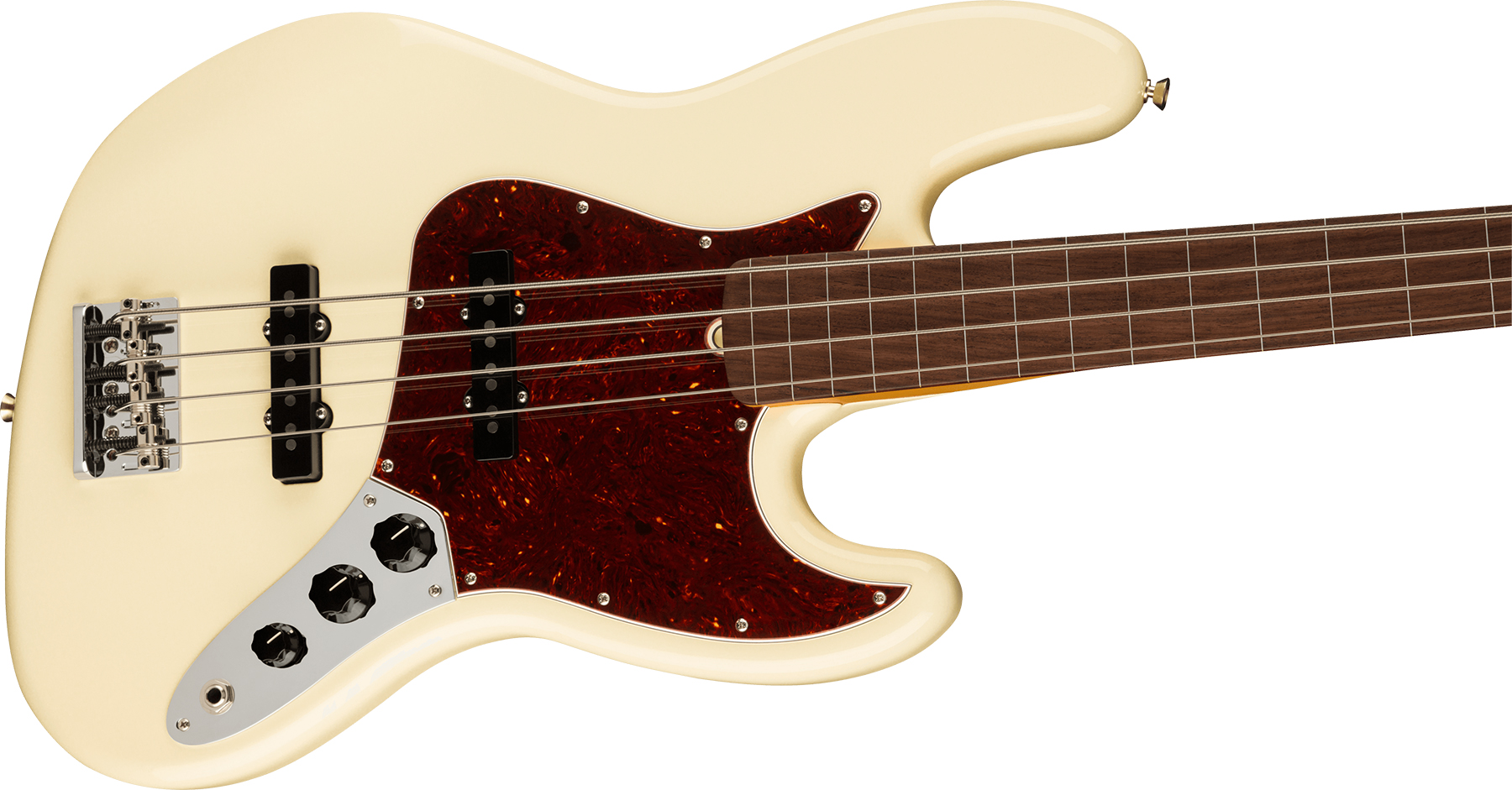 Fender Jazz Bass Fretless American Professional Ii Usa Rw - Olympic White - Solidbody E-bass - Variation 2