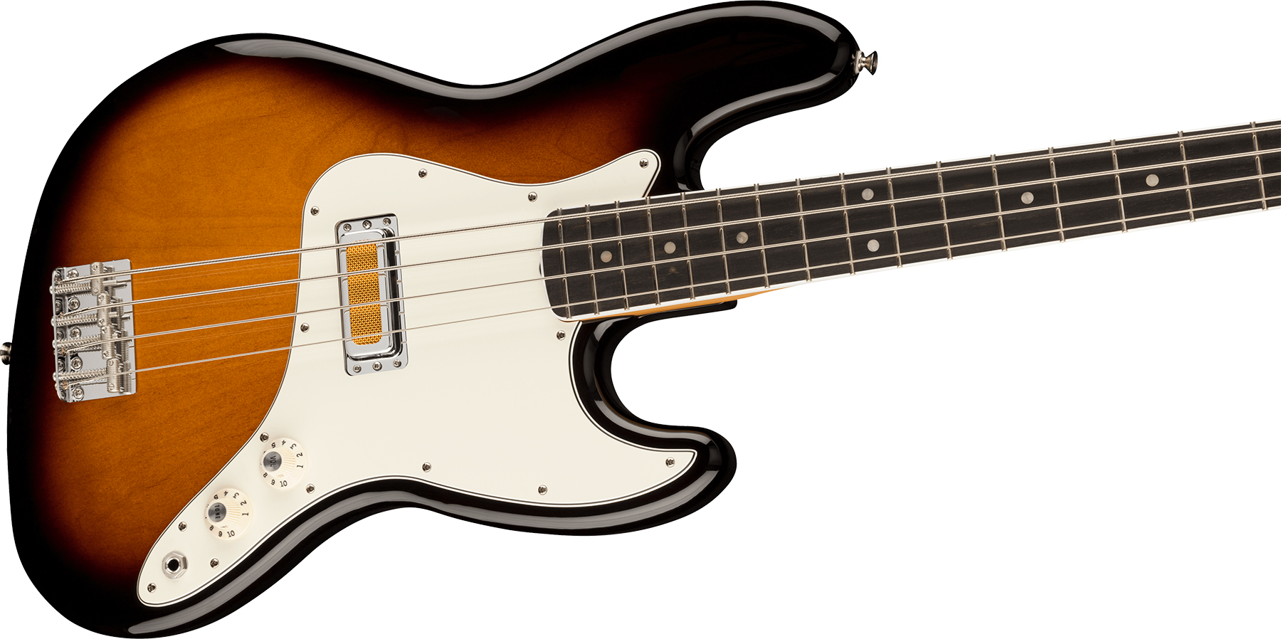 Fender Jazz Bass Gold Foil Ltd Mex Eb - 2-color Sunburst - Solidbody E-bass - Variation 2