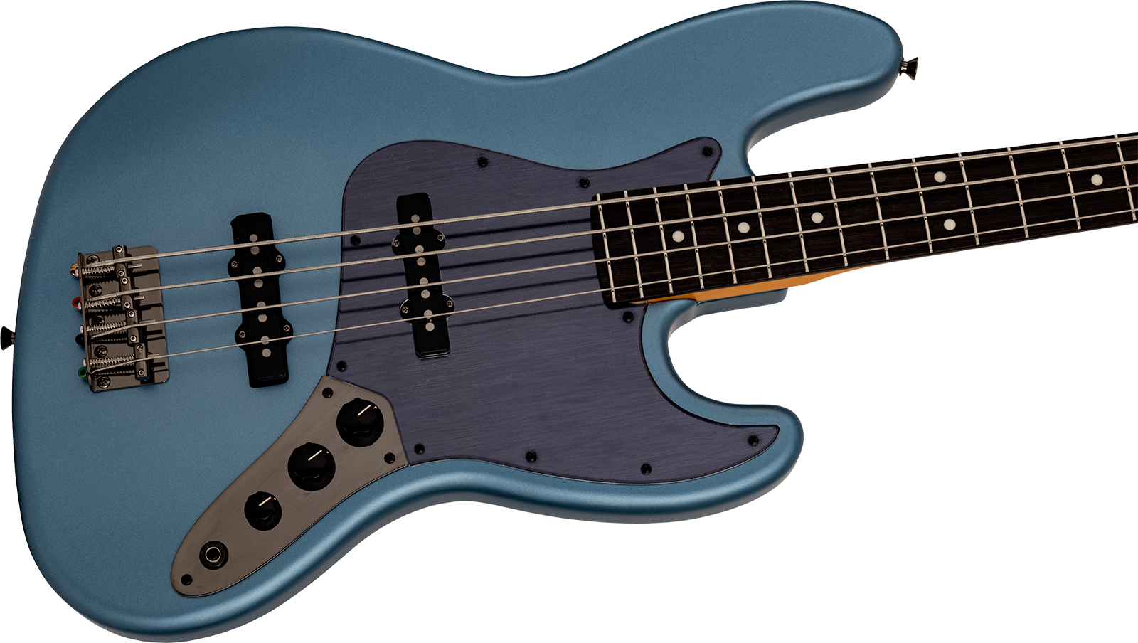 Fender Jazz Bass Hybrid Ii Mij Ltd Jap Rw - Matte Aero Blue - Solidbody E-bass - Variation 2