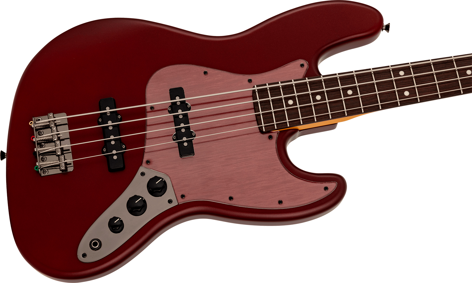 Fender Jazz Bass Hybrid Ii Mij Ltd Jap Rw - Matte Inferno Red - Solidbody E-bass - Variation 2