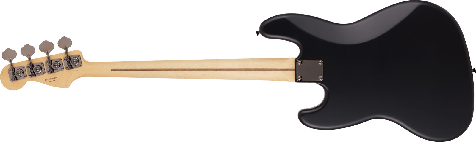 Fender Jazz Bass Noir Hybrid Ii Mij Jap 2s Trem Rw - Black Satin - Solidbody E-bass - Variation 1