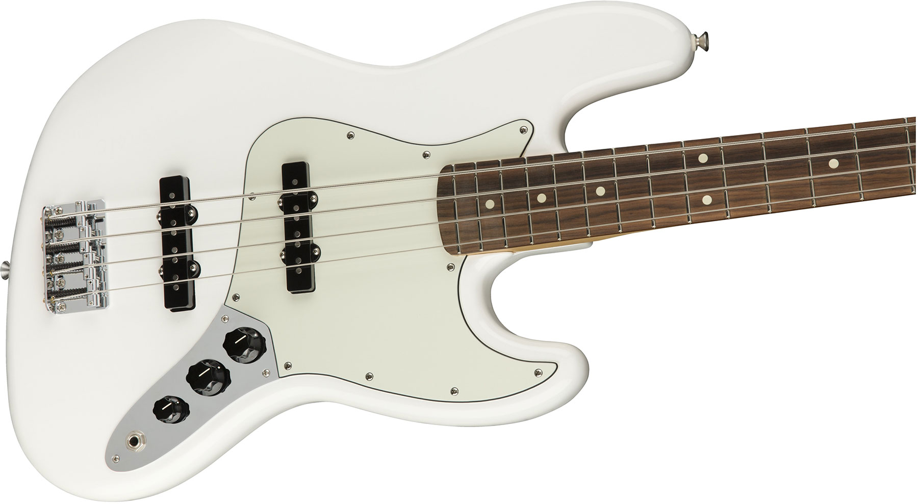 Fender Jazz Bass Player Mex Pf - Polar White - Solidbody E-bass - Variation 2