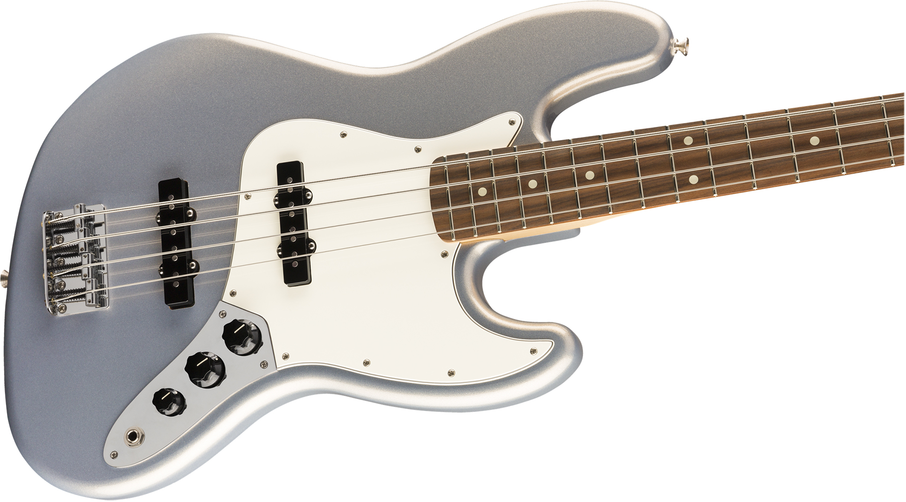 Fender Jazz Bass Player Mex Pf - Silver - Solidbody E-bass - Variation 2