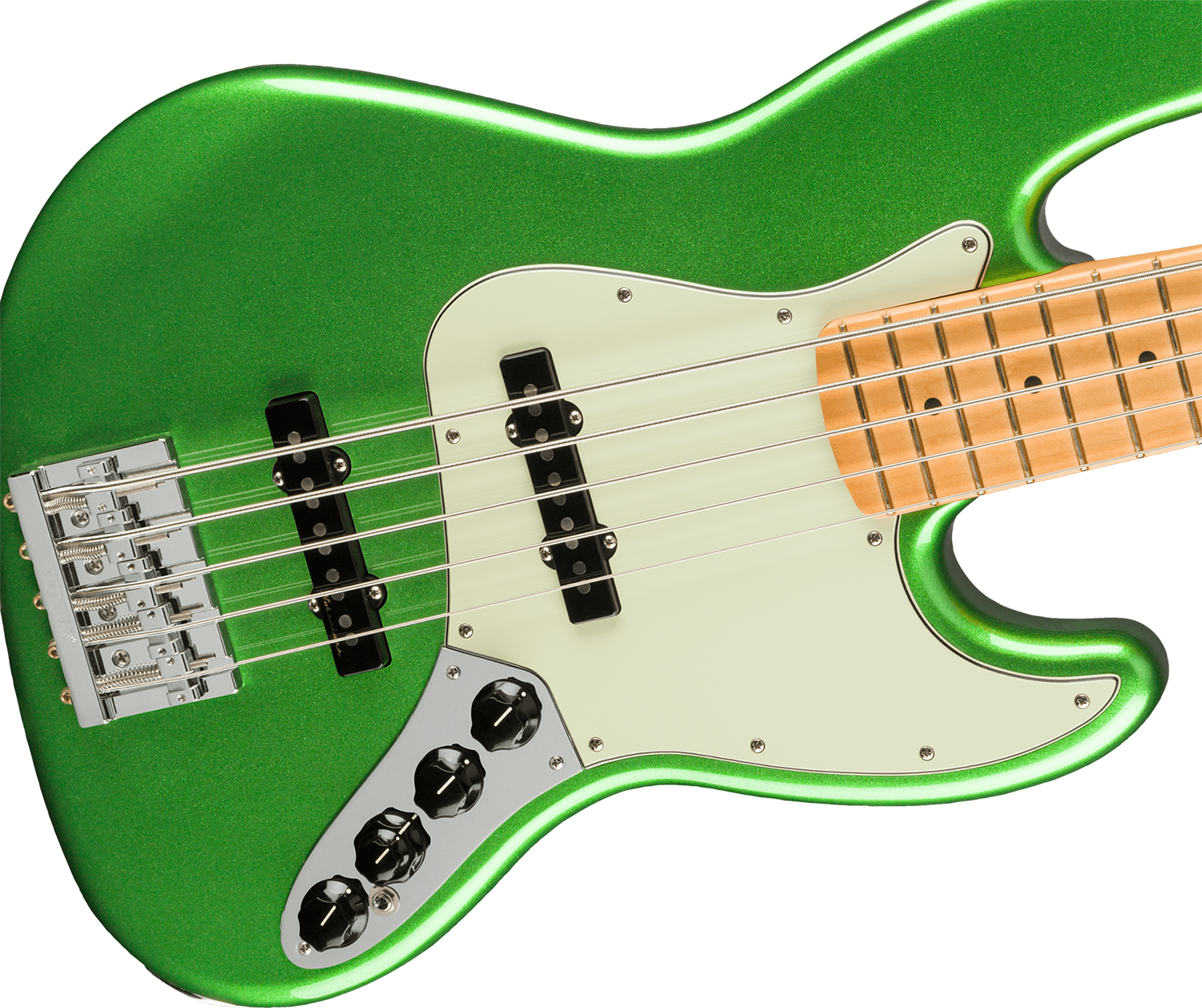 Fender Jazz Bass Player Plus V Mex 5c Active Mn - Cosmic Jade - Solidbody E-bass - Variation 2