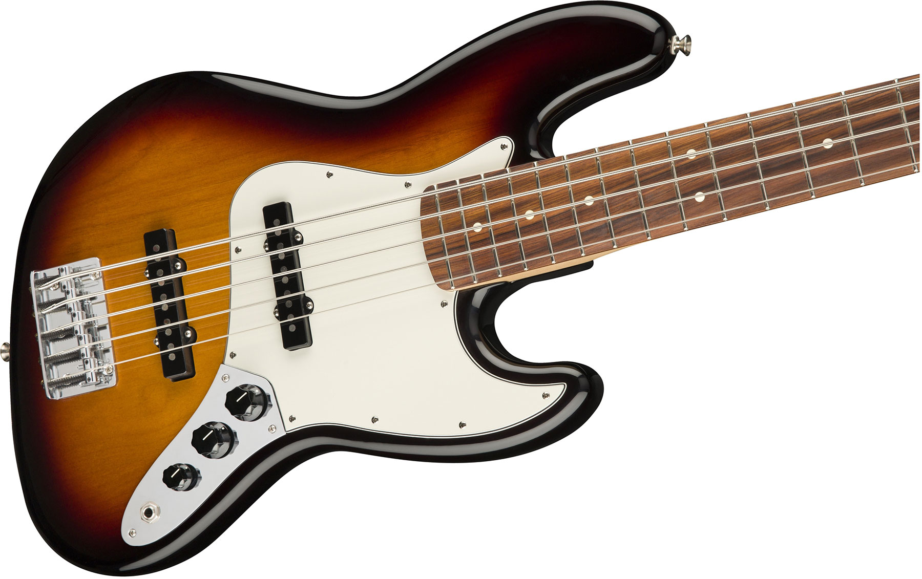 Fender Jazz Bass Player V 5-cordes Mex Pf - 3-color Sunburst - Solidbody E-bass - Variation 2