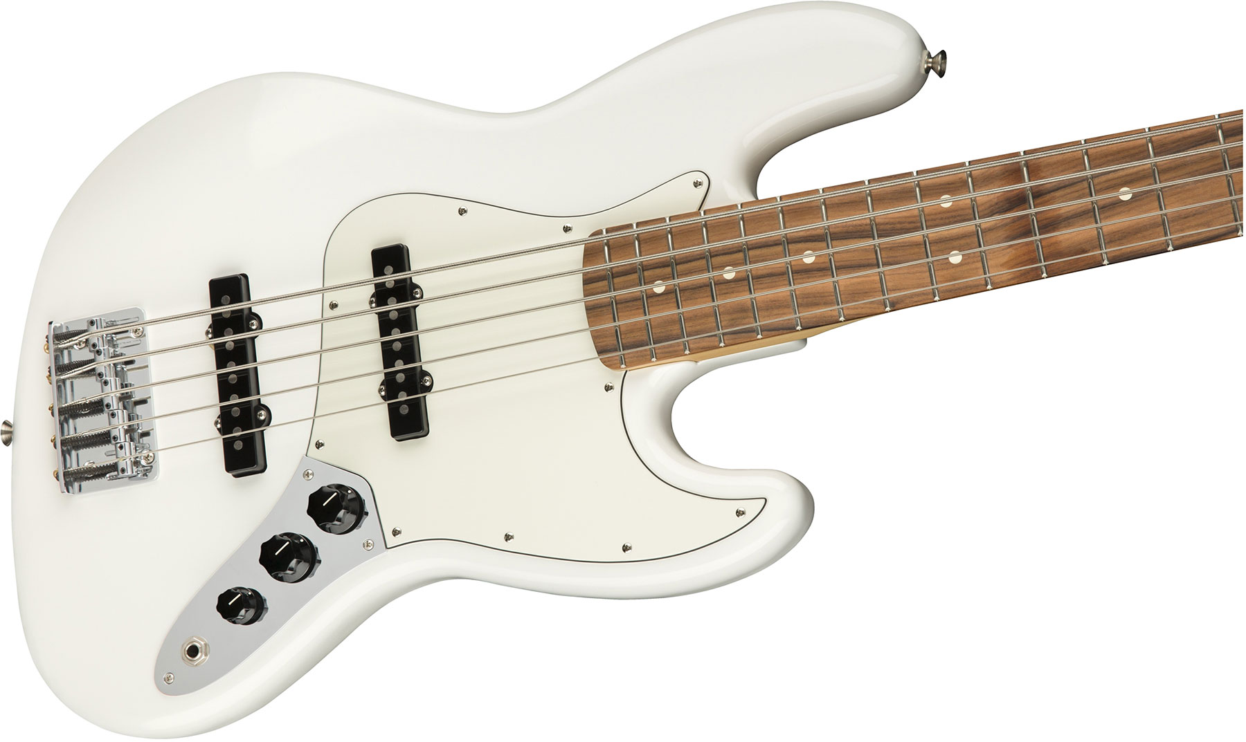 Fender Jazz Bass Player V 5-cordes Mex Pf - Polar White - Solidbody E-bass - Variation 2