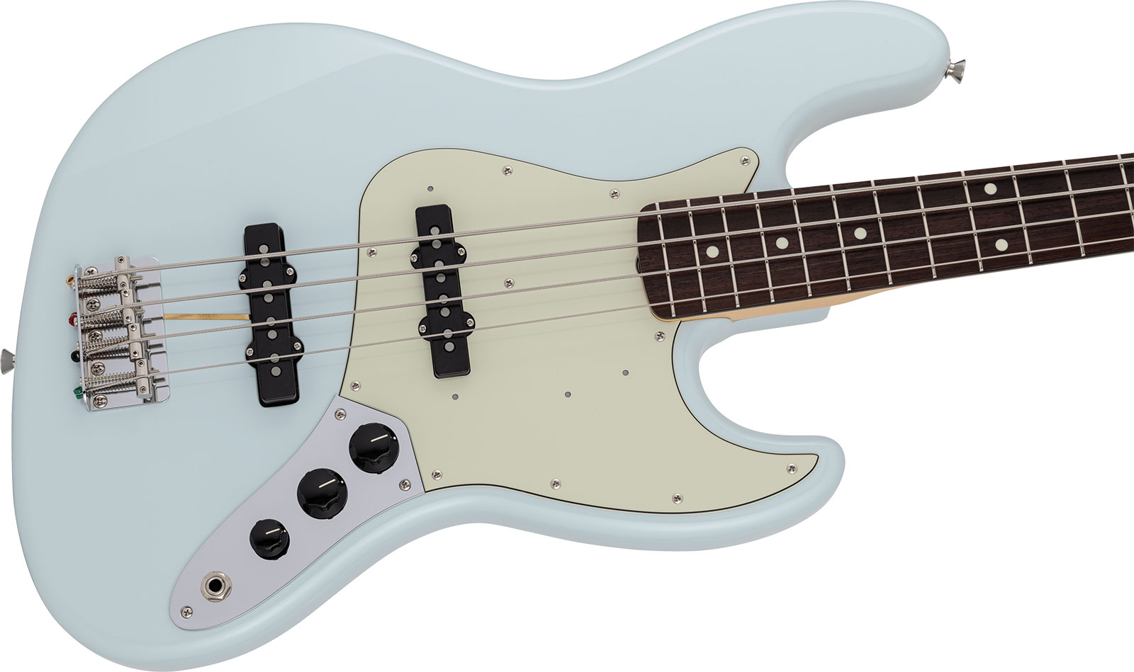 Fender Jazz Bass Traditional 60s Jap 2s Trem Rw - Sonic Blue - Solidbody E-bass - Variation 2