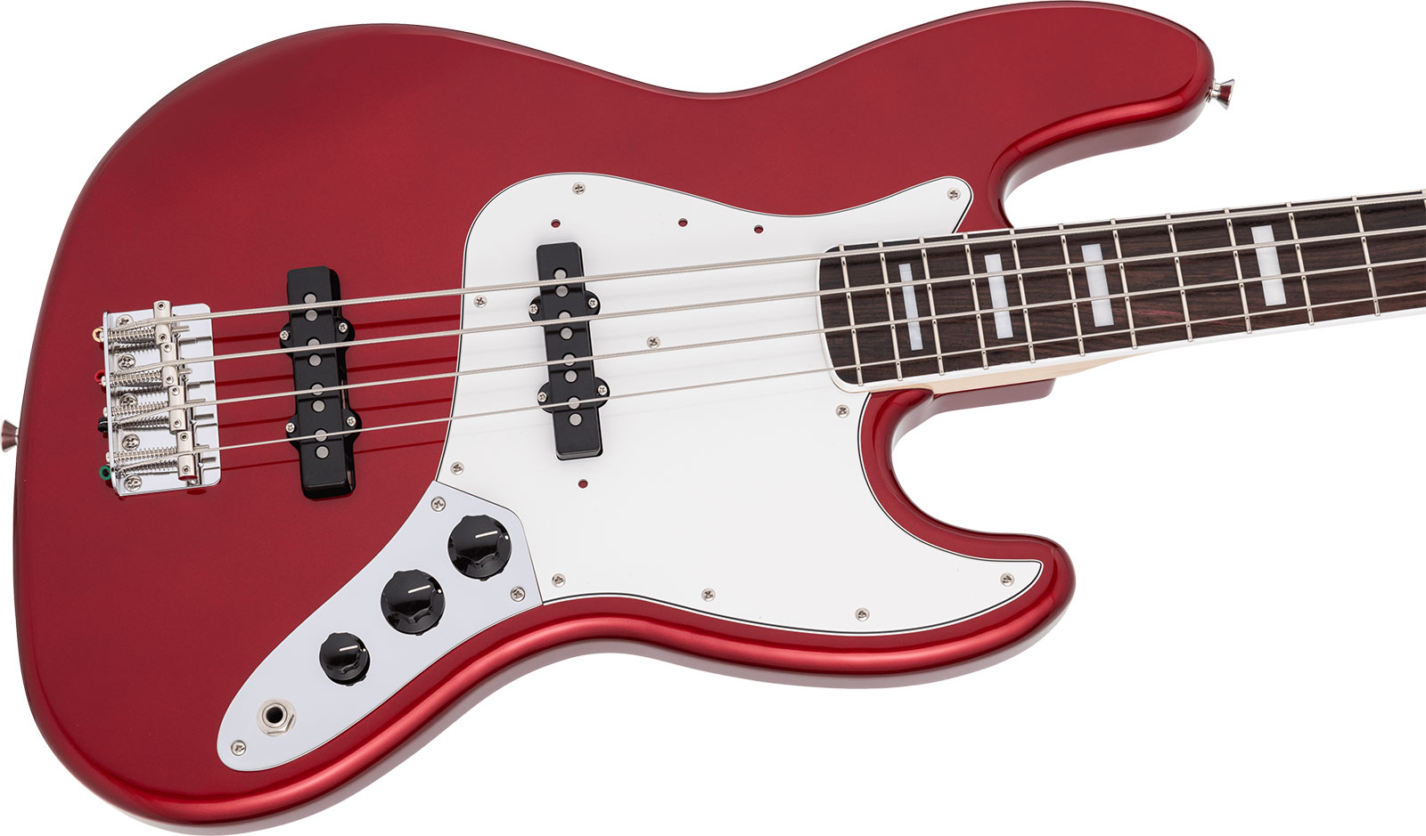 Fender Jazz Bass Traditional 70s Jap 2s Trem Rw - Candy Apple Red - Solidbody E-bass - Variation 2