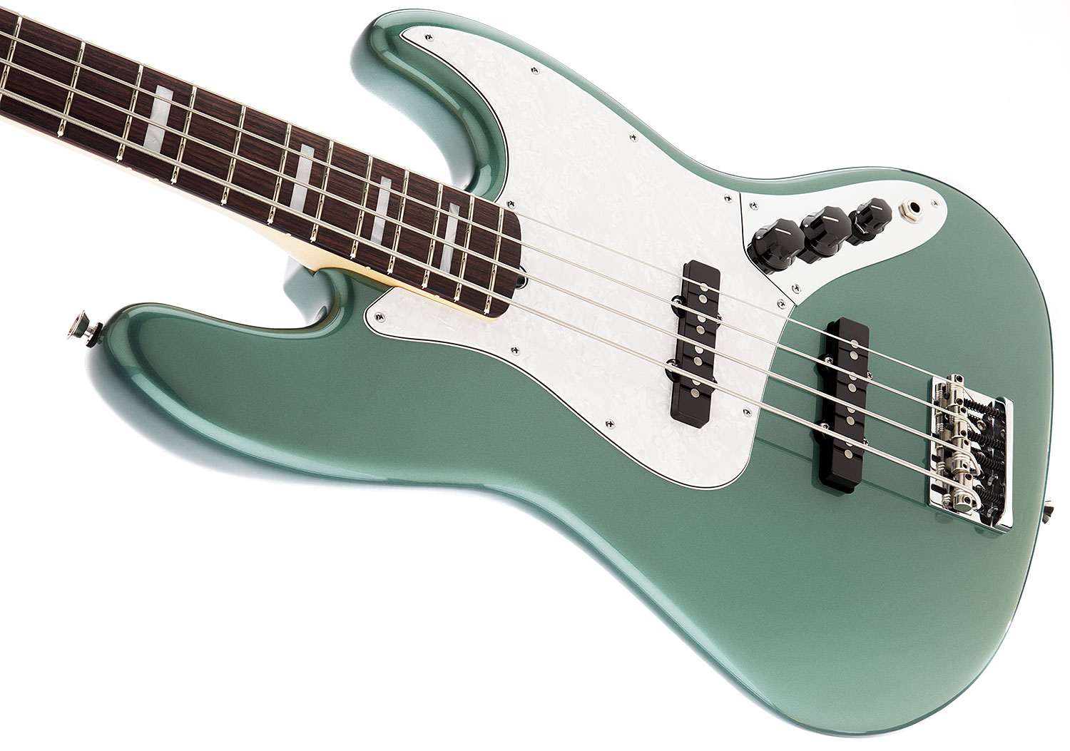 Fender Jazz Bass Usa American Artist Adam Clayton 2014  Rw Sherwood Green Metallic - Solidbody E-bass - Variation 3