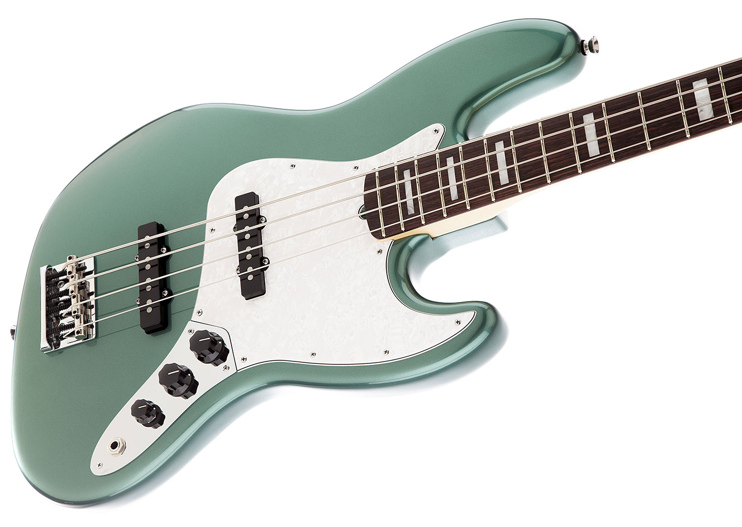 Fender Jazz Bass Usa American Artist Adam Clayton 2014  Rw Sherwood Green Metallic - Solidbody E-bass - Variation 4