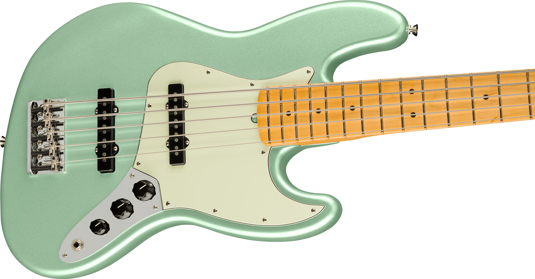 Fender Jazz Bass V American Professional Ii Usa 5-cordes Mn - Mystic Surf Green - Solidbody E-bass - Variation 2