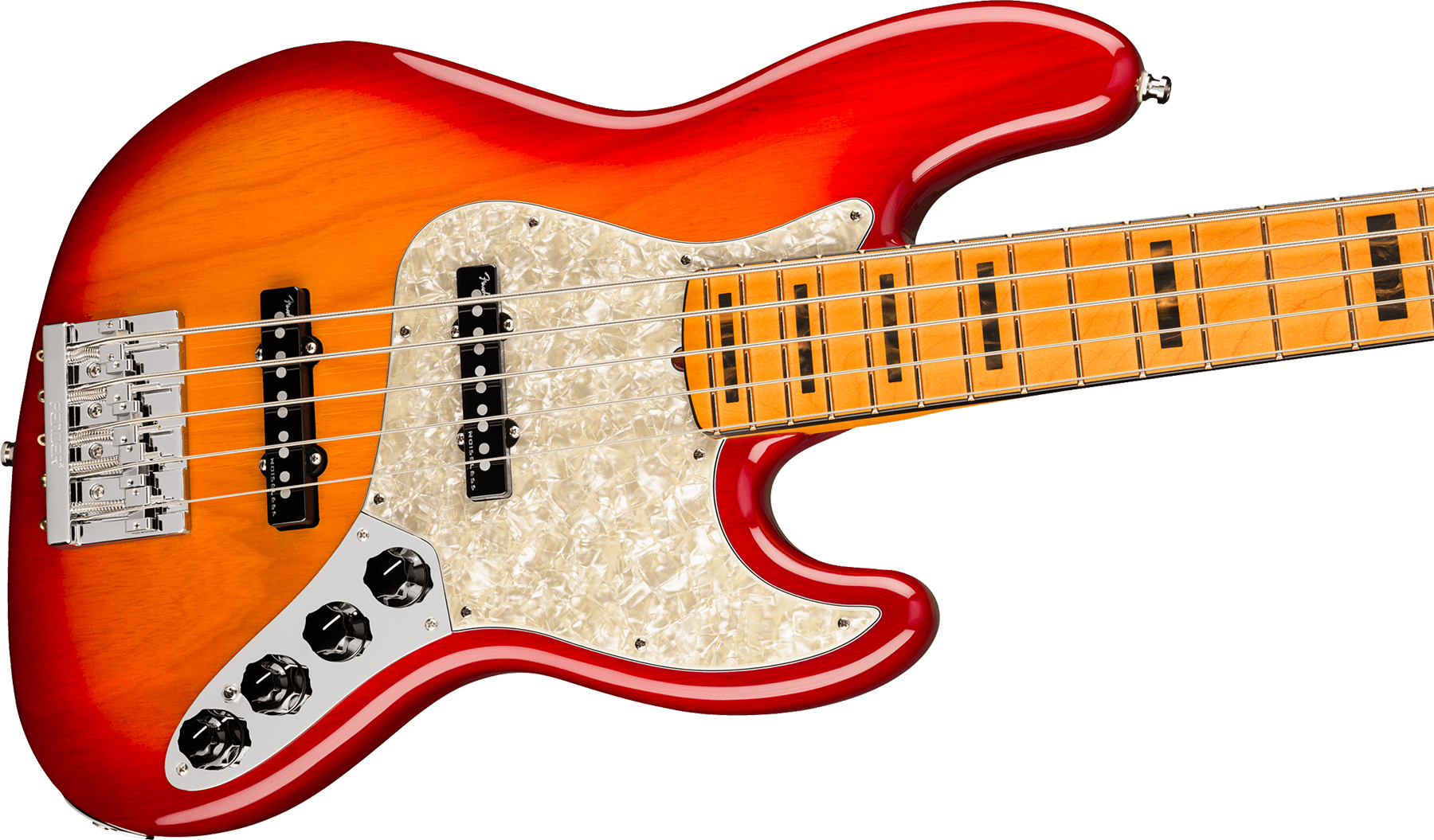 Fender Jazz Bass V American Ultra 2019 Usa 5-cordes Mn - Plasma Red Burst - Solidbody E-bass - Variation 2