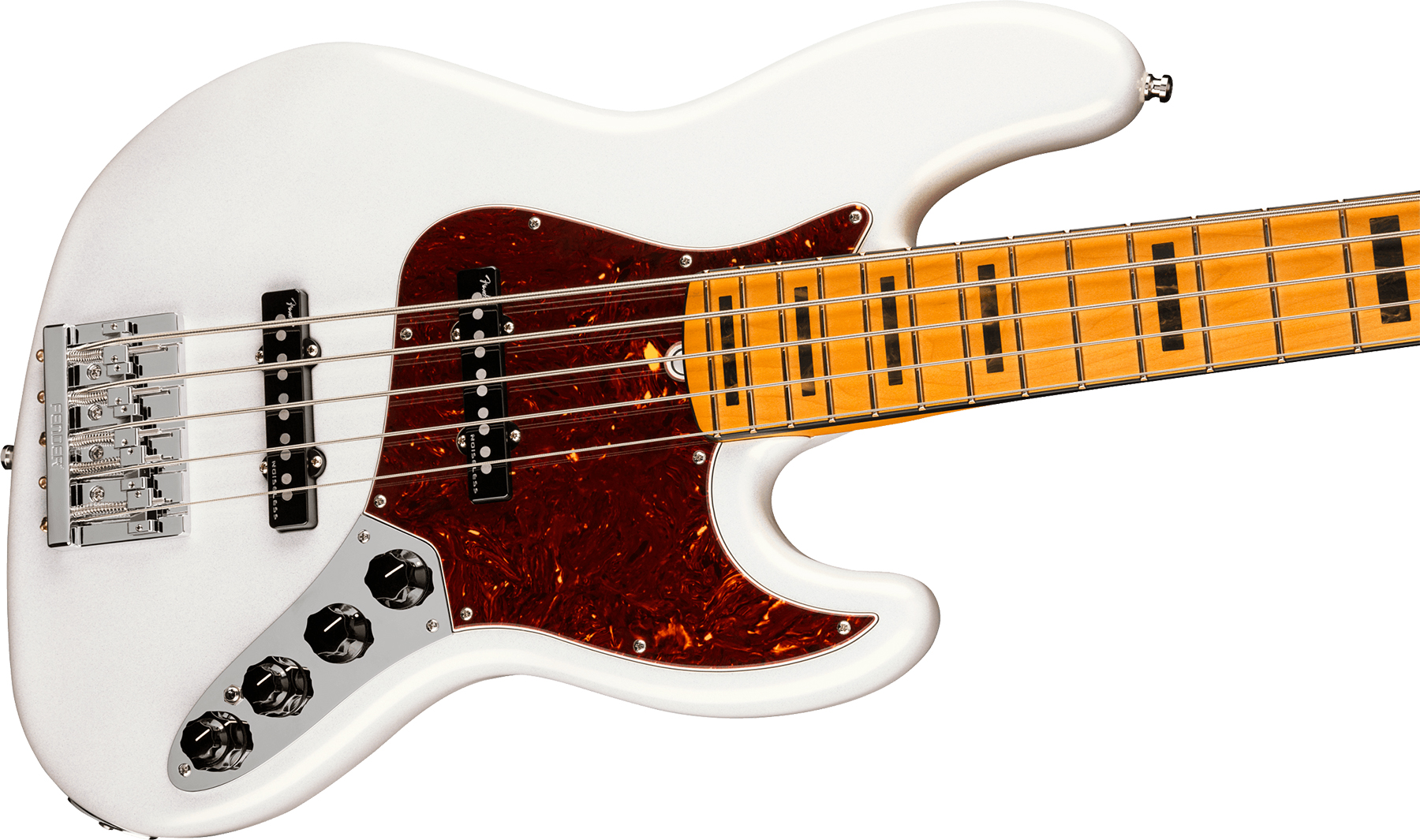 Fender Jazz Bass V American Ultra 2019 Usa 5-cordes Mn - Arctic Pearl - Solidbody E-bass - Variation 2