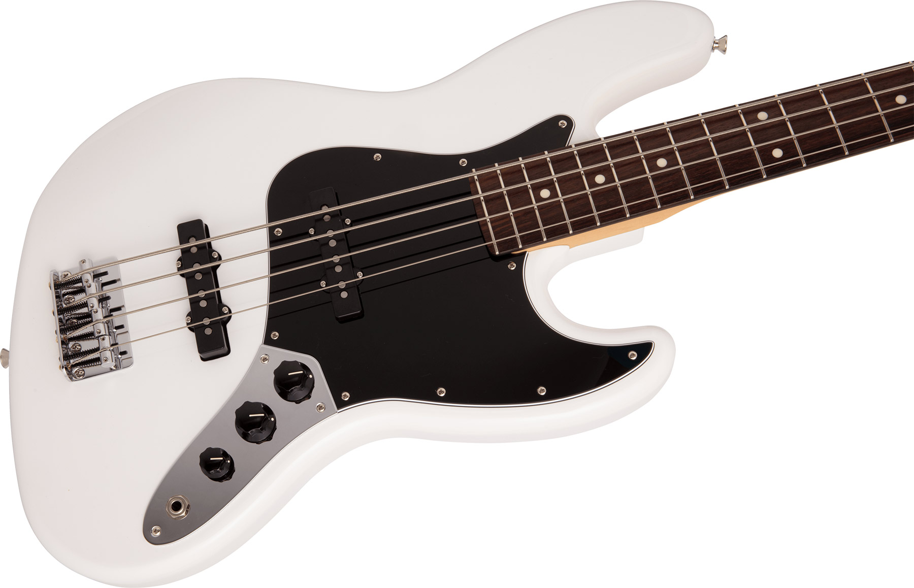 Fender Jazz Bass Hybrid Ii Mij Jap 2s Trem Rw - Arctic White - Solidbody E-bass - Variation 2