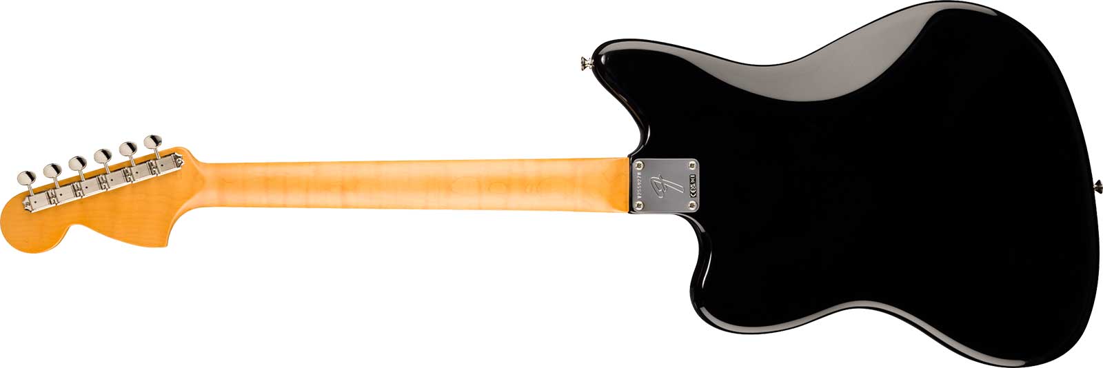 Fender Jazzmaster 1966 American Vintage Ii Usa 2s Trem Rw - Black - Retro-Rock-E-Gitarre - Variation 1