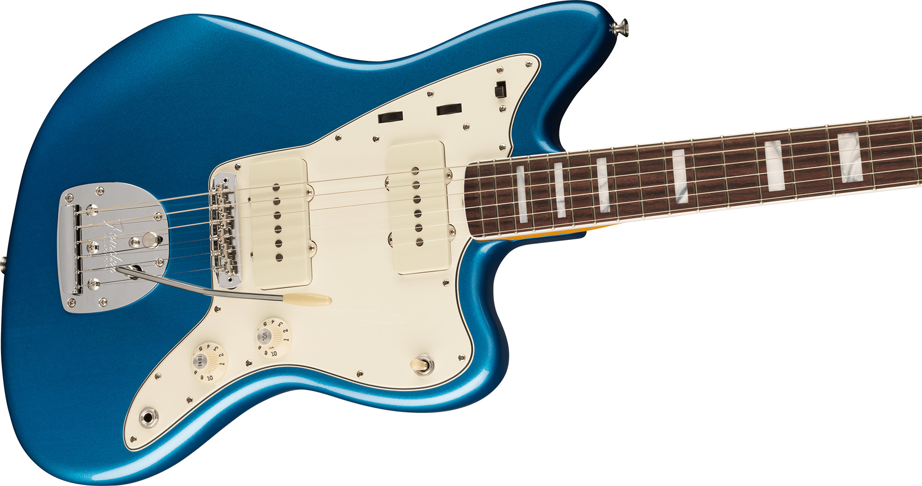 Fender Jazzmaster 1966 American Vintage Ii Usa Sh Trem Rw - Lake Placid Blue - Retro-Rock-E-Gitarre - Variation 2