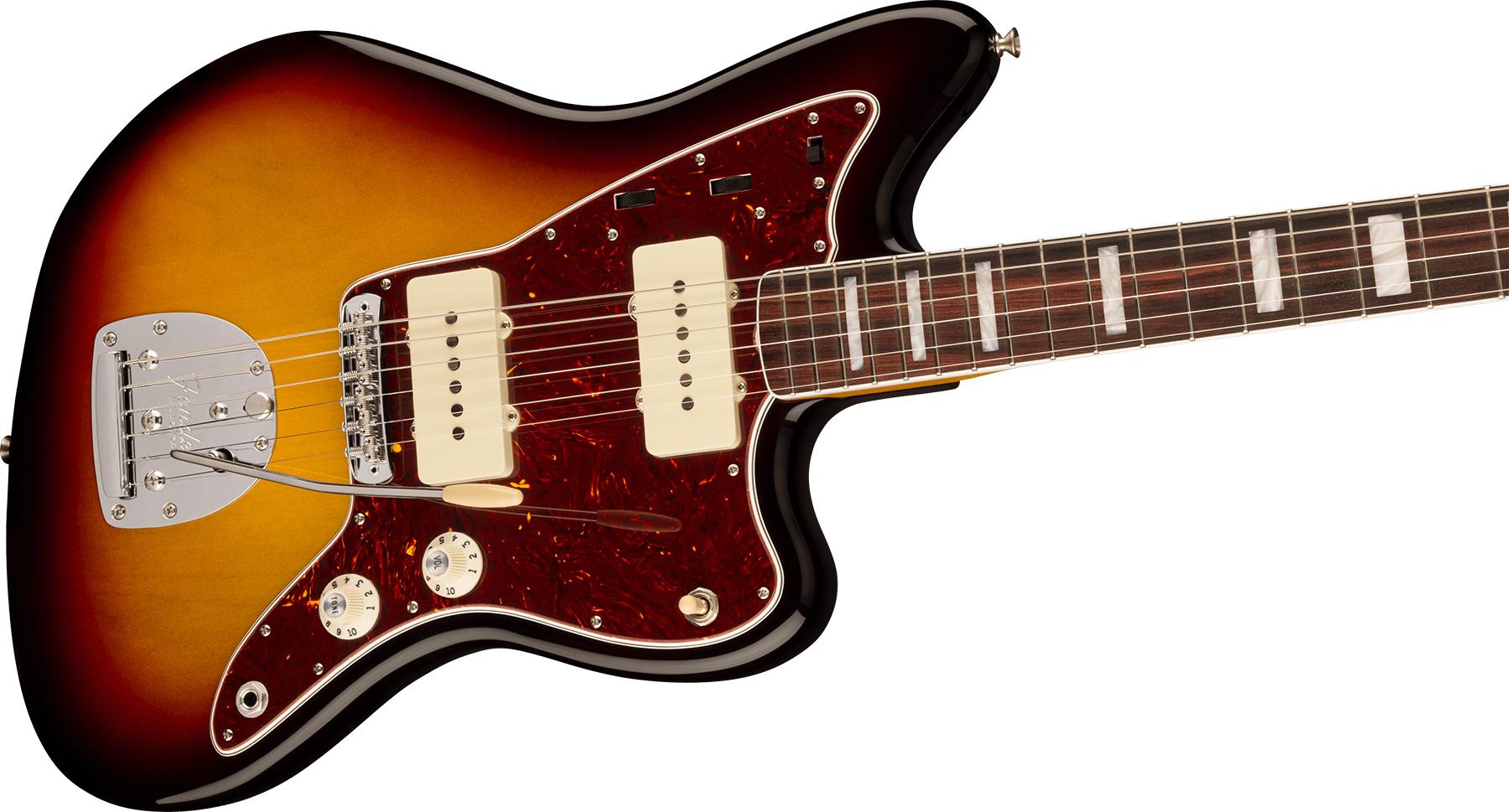Fender Jazzmaster 1966 American Vintage Ii Usa Sh Trem Rw - 3-color Sunburst - Retro-Rock-E-Gitarre - Variation 2