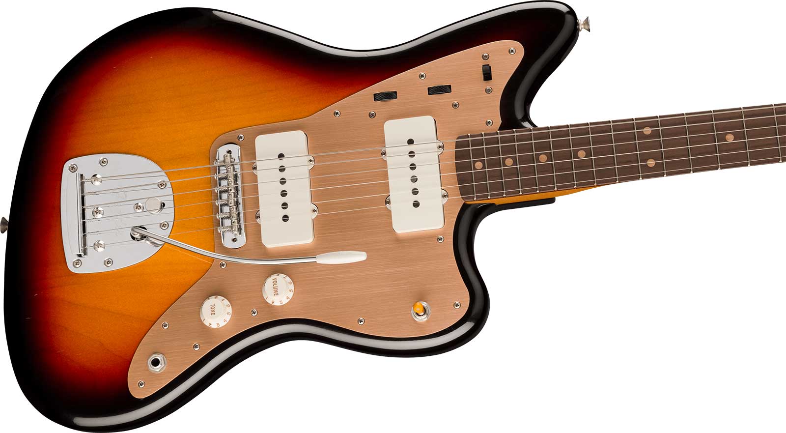 Fender Jazzmaster 50s Road Worn Vintera 2 Mex 2s Trem Rw - 3-color Sunburst - Retro-Rock-E-Gitarre - Variation 2