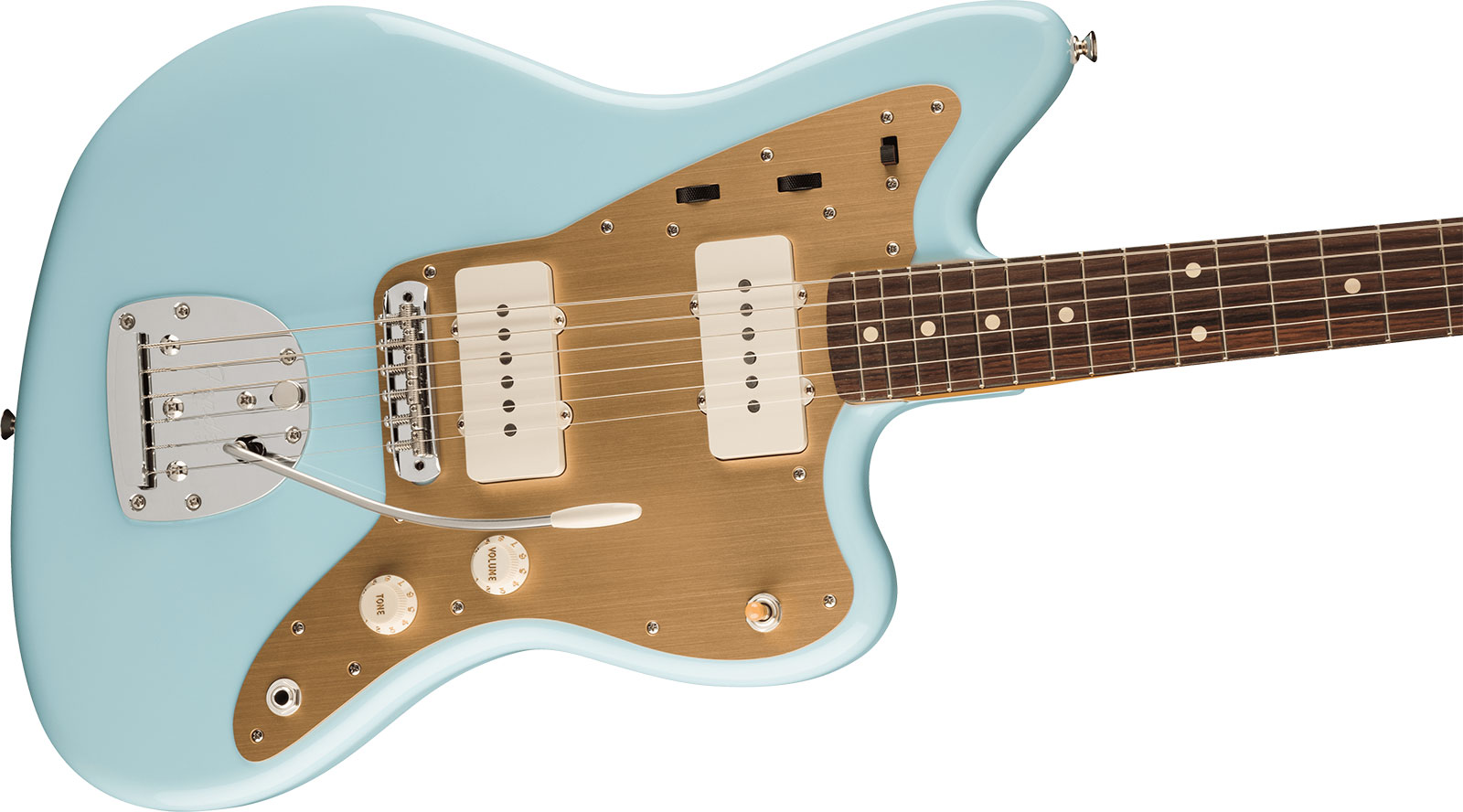 Fender Jazzmaster 50s Vintera 2 Mex 2s Trem Rw - Sonic Blue - Retro-Rock-E-Gitarre - Variation 2