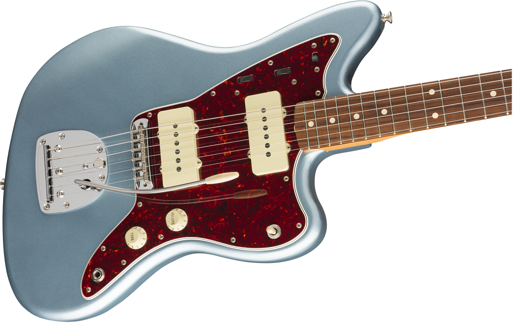 Fender Jazzmaster 60s Vintera Vintage Mex Pf - Ice Blue Metallic - Retro-Rock-E-Gitarre - Variation 2