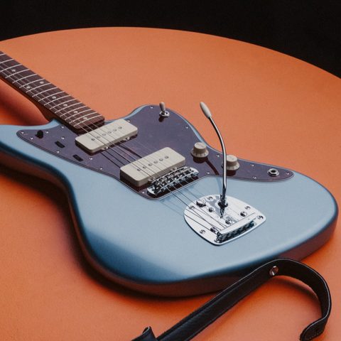 Fender Jazzmaster 60s Vintera Vintage Mex Pf - Ice Blue Metallic - Retro-Rock-E-Gitarre - Variation 5