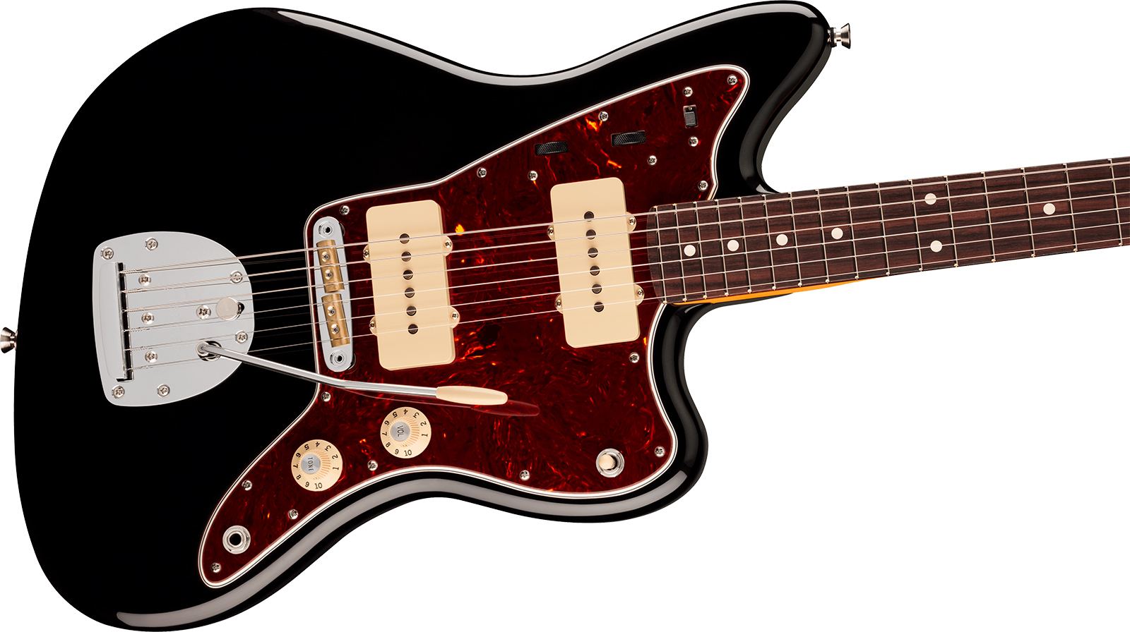 Fender Jazzmaster American Pro. Usa  2s Trem Rw - Black - Retro-Rock-E-Gitarre - Variation 2