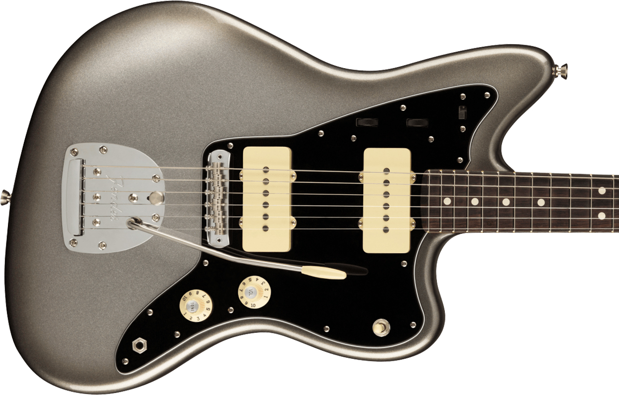 Fender Jazzmaster American Professional Ii Usa Rw - Mercury - Retro-Rock-E-Gitarre - Variation 1
