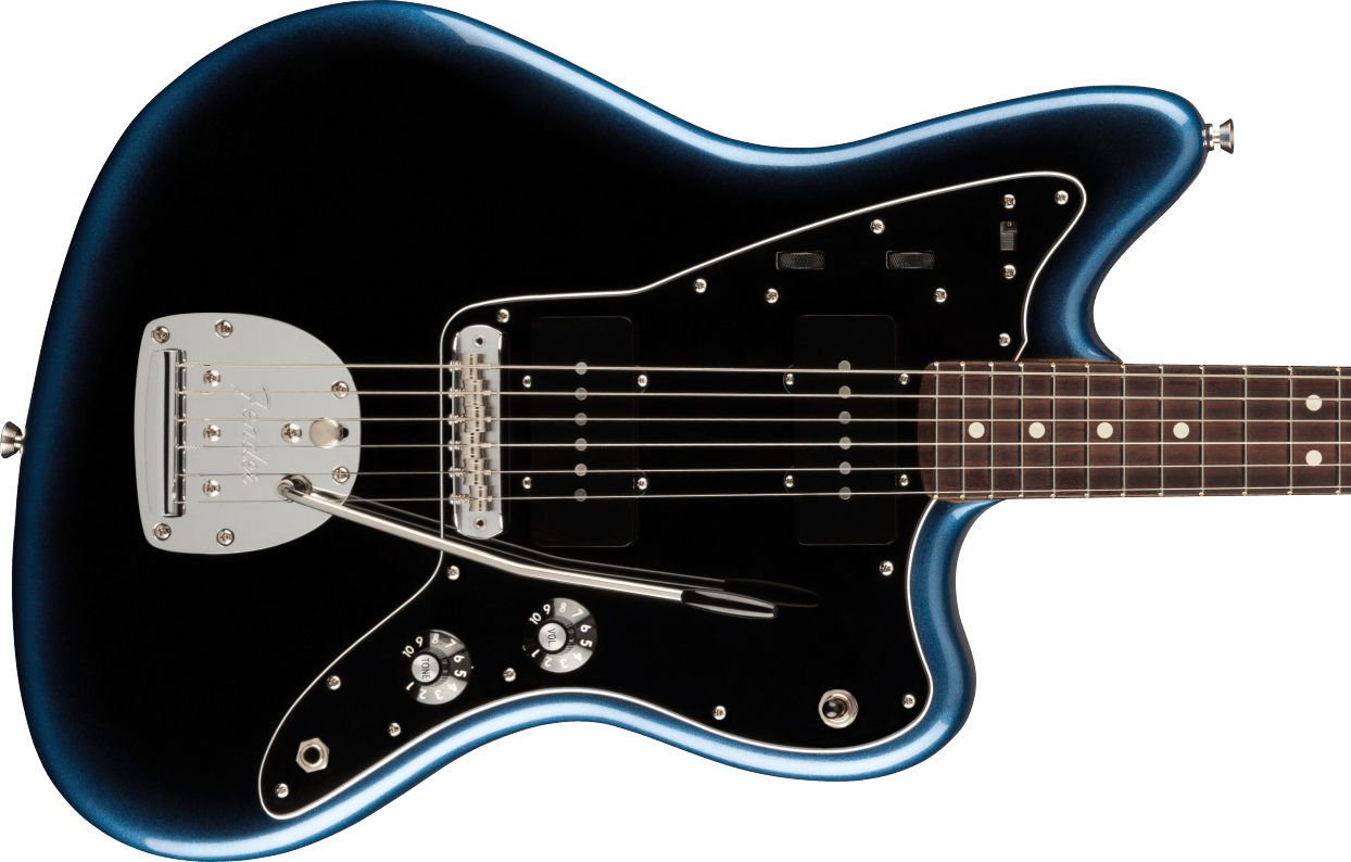 Fender Jazzmaster American Professional Ii Usa Rw - Dark Night - Retro-Rock-E-Gitarre - Variation 1