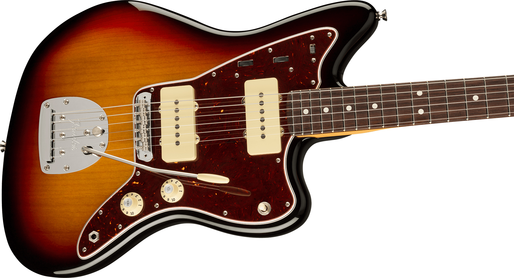 Fender Jazzmaster American Professional Ii Usa Rw - 3-color Sunburst - Retro-Rock-E-Gitarre - Variation 2