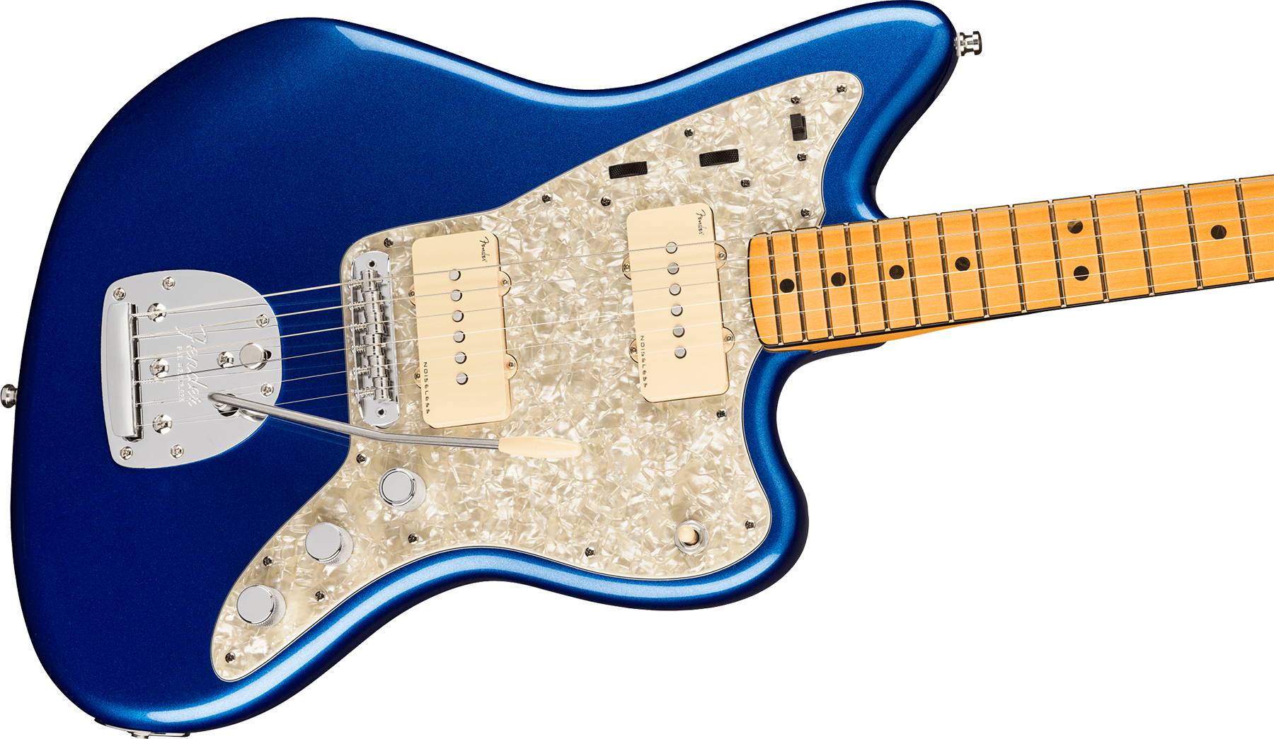 Fender Jazzmaster American Ultra 2019 Usa Mn - Cobra Blue - Retro-Rock-E-Gitarre - Variation 2