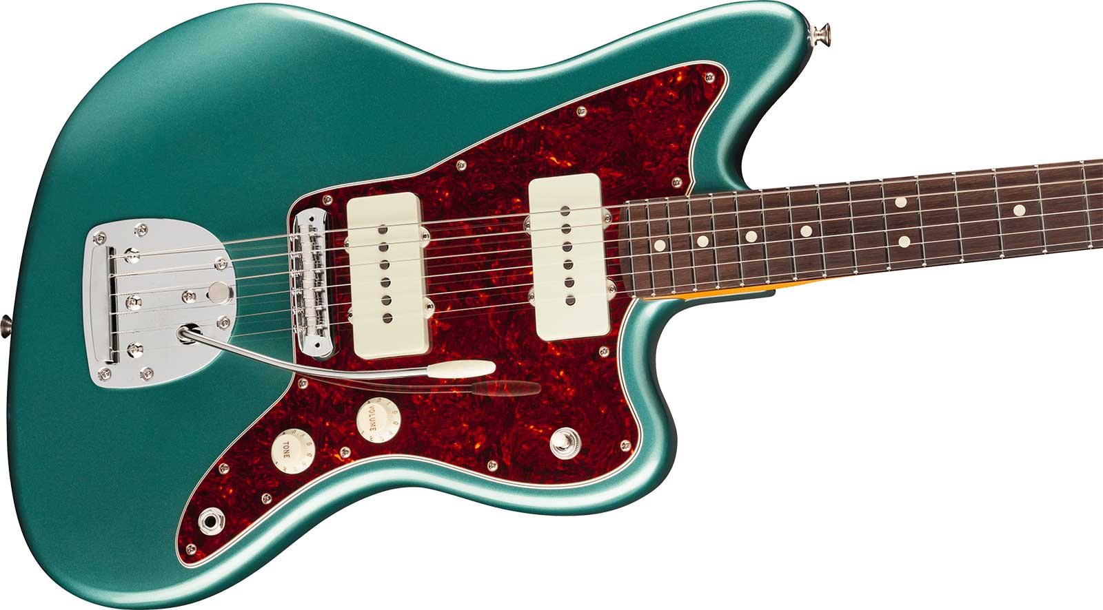 Fender Jazzmaster Classic American Pro Usa 2s Trem Rw - Faded Sherwood Green Metallic - Retro-Rock-E-Gitarre - Variation 2