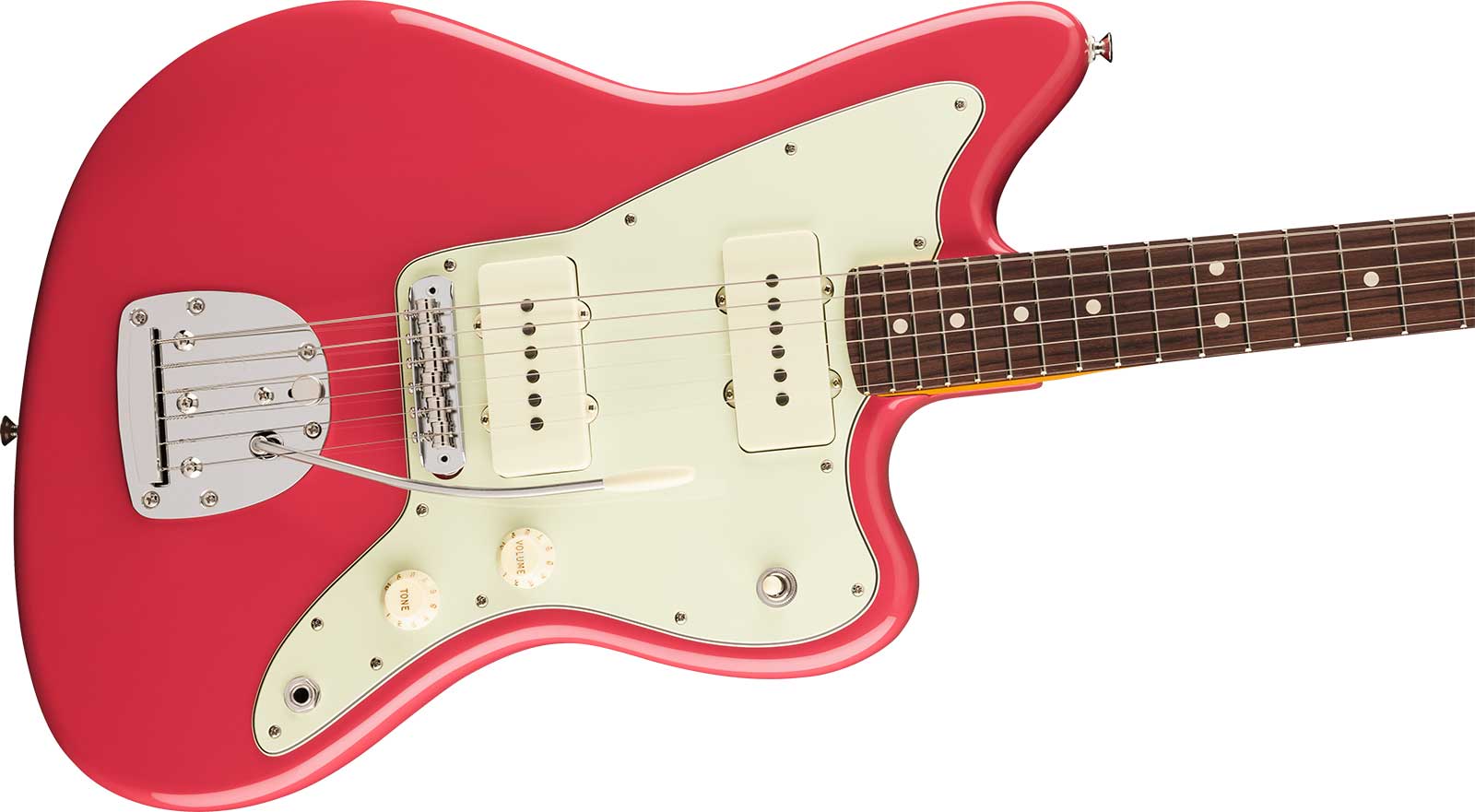 Fender Jazzmaster Classic American Pro Usa 2s Trem Rw - Faded Dakota Red - Retro-Rock-E-Gitarre - Variation 2