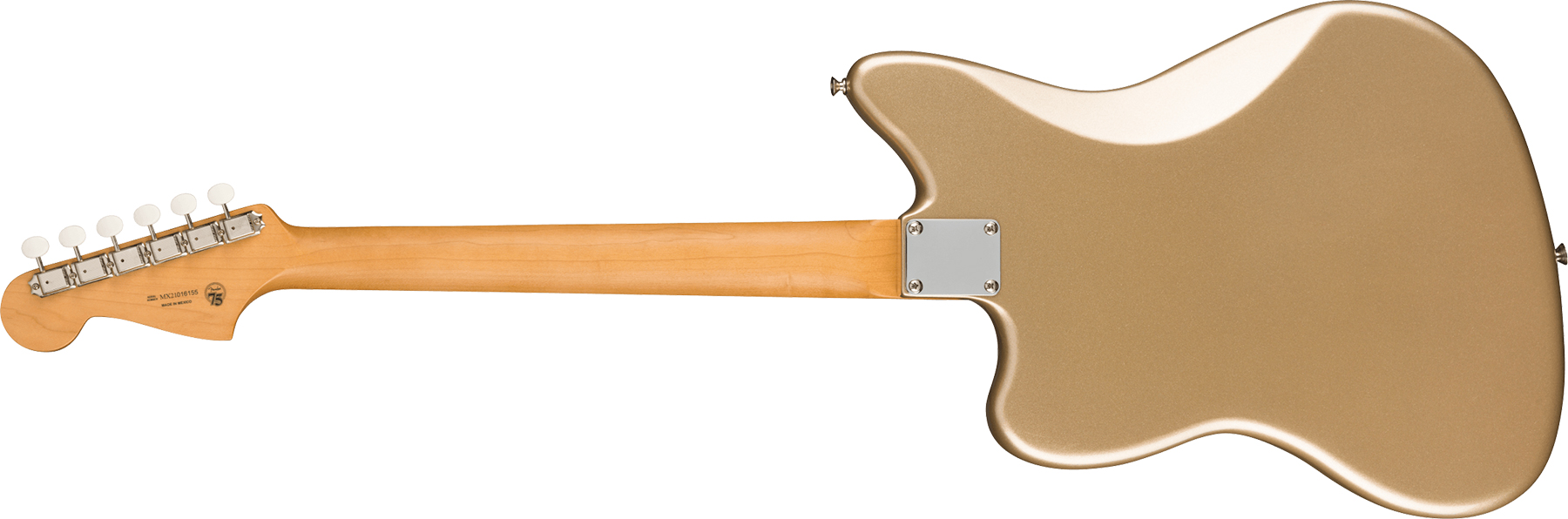 Fender Jazzmaster Gold Foil Ltd Mex 3mh Trem Bigsby Eb - Shoreline Gold - Retro-Rock-E-Gitarre - Variation 1