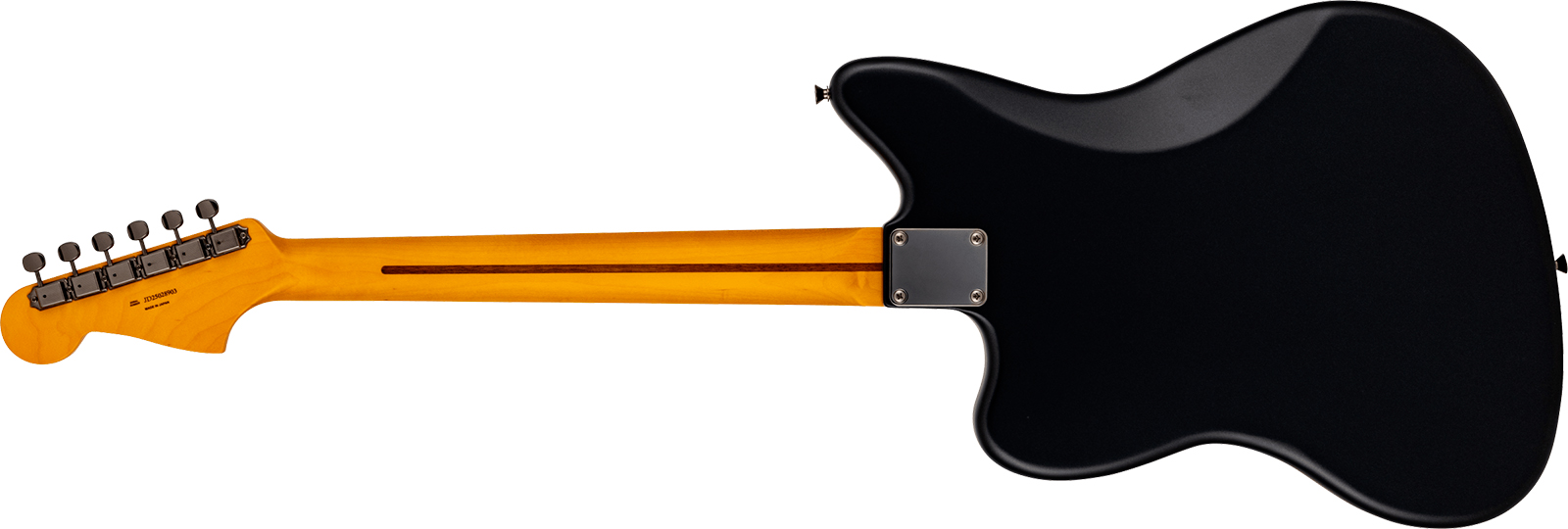Fender Jazzmaster Hybrid Ii Mij Ltd Jap 2s Trem Rw - Matte Phantom Black - Retro-Rock-E-Gitarre - Variation 1