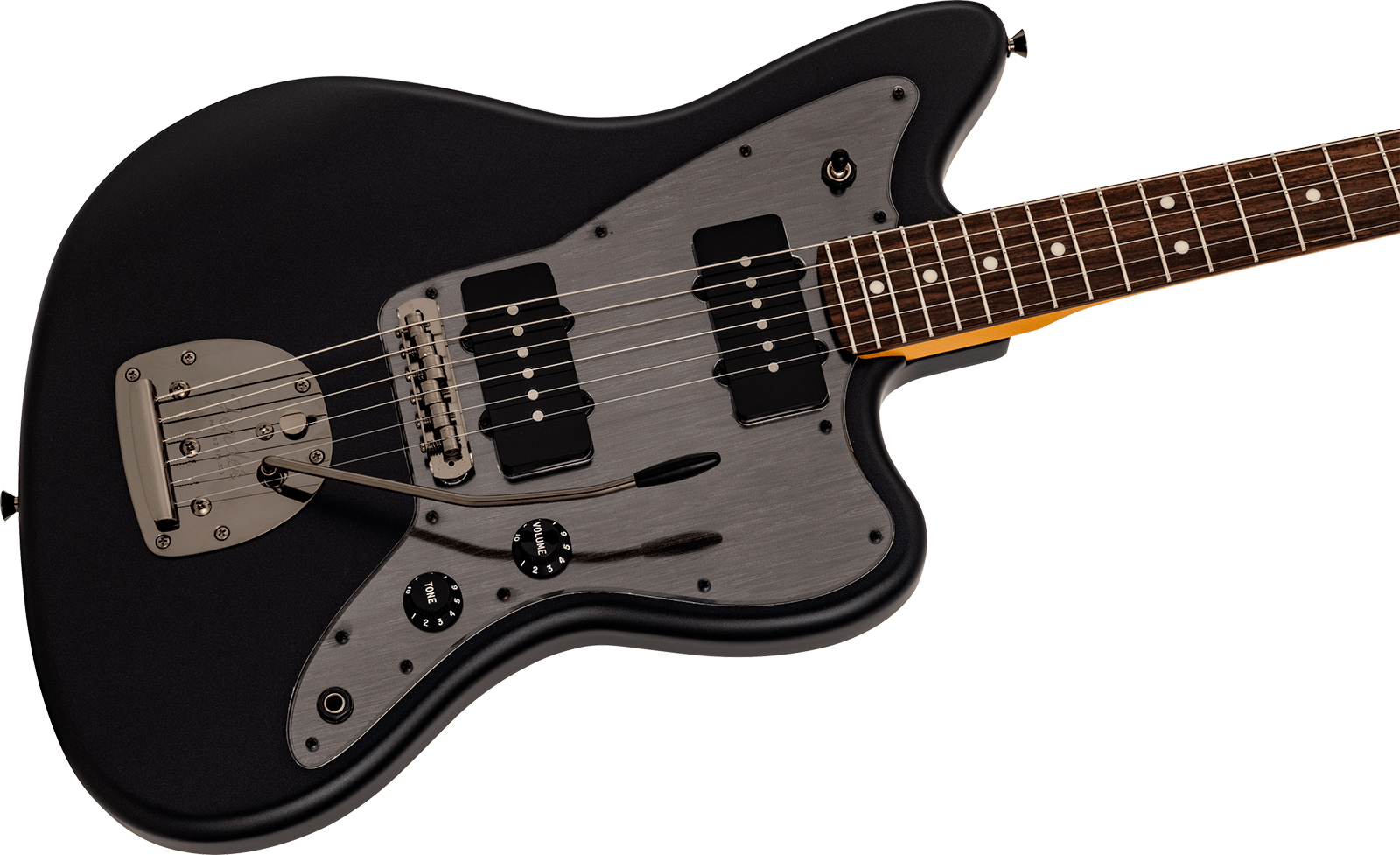 Fender Jazzmaster Hybrid Ii Mij Ltd Jap 2s Trem Rw - Matte Phantom Black - Retro-Rock-E-Gitarre - Variation 2