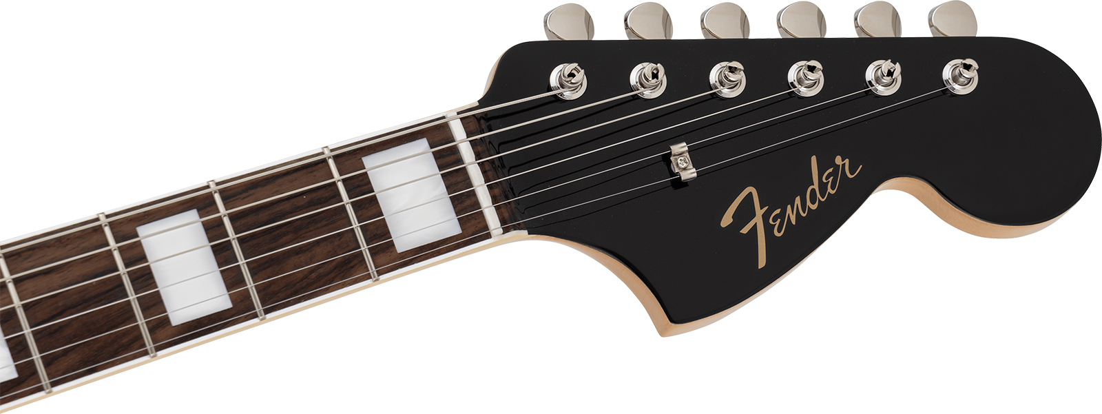 Fender Jazzmaster Late 60s Mij Traditional Ltd Jap 2s Trem Rw - Black - Retro-Rock-E-Gitarre - Variation 3