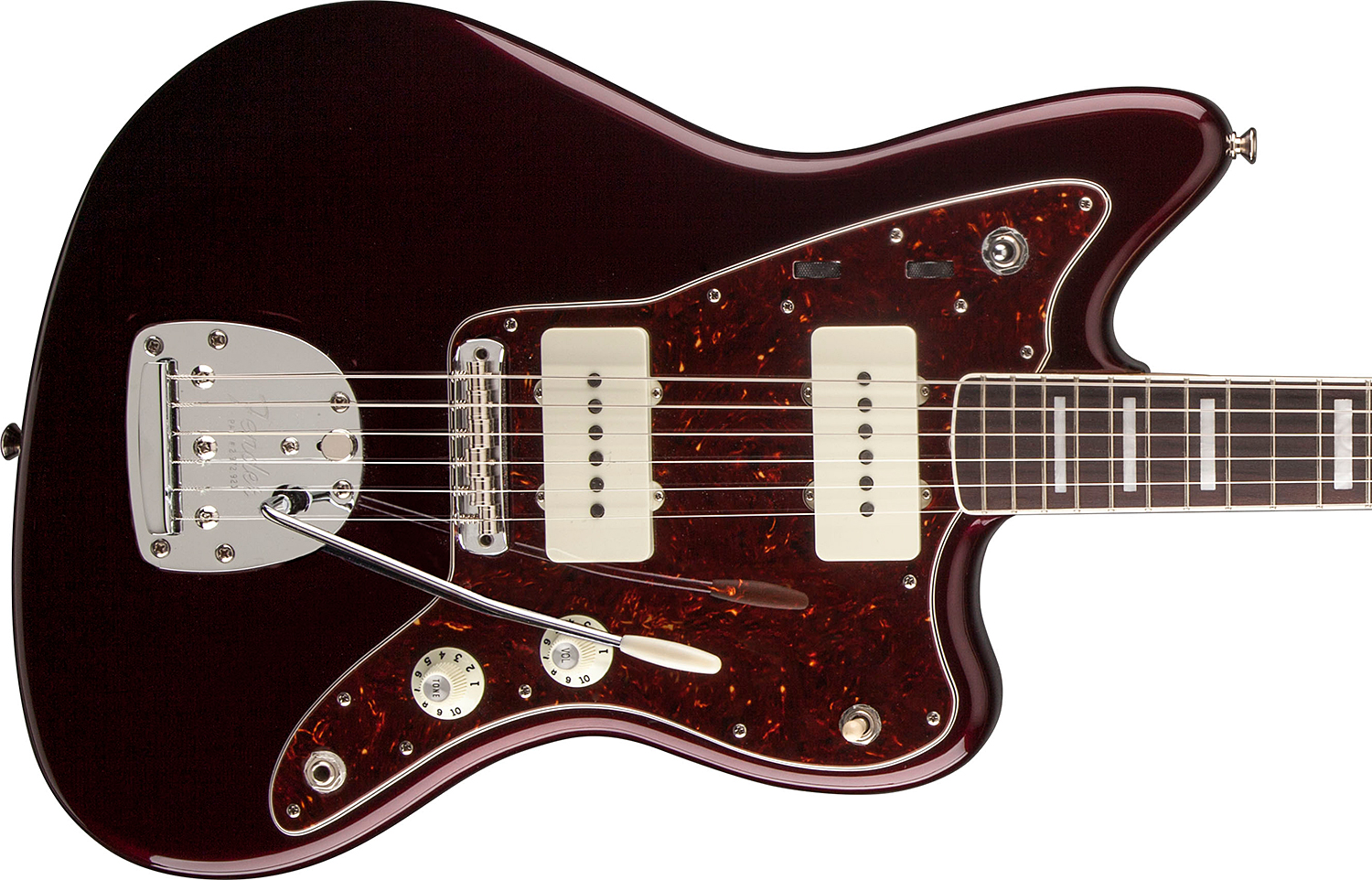 Fender Troy Van Leeuwen Jazzmaster Signature Mex Rw - Oxblood - Retro-Rock-E-Gitarre - Variation 2