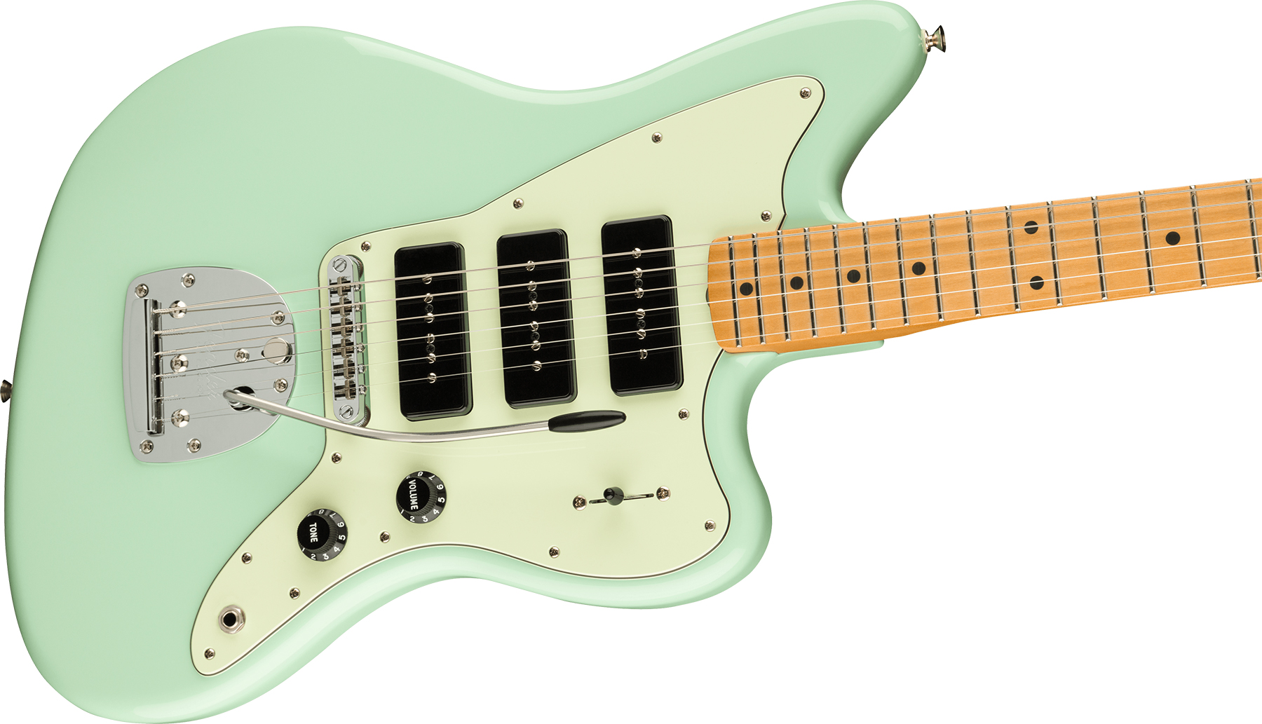 Fender Noventa Jazzmaster (MEX, MN) - surf green Retro-rock-e-gitarre