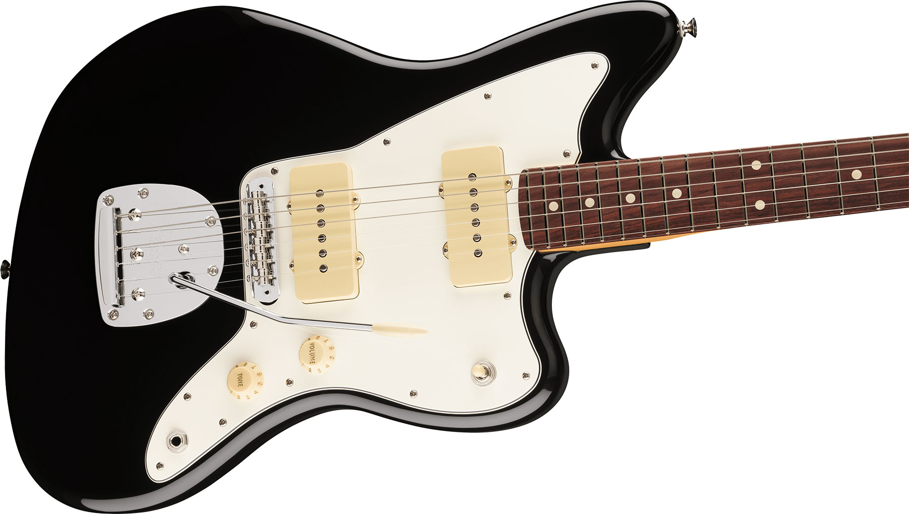 Fender Jazzmaster Player Ii Mex 2s Trem Rw - Black - Retro-Rock-E-Gitarre - Variation 2