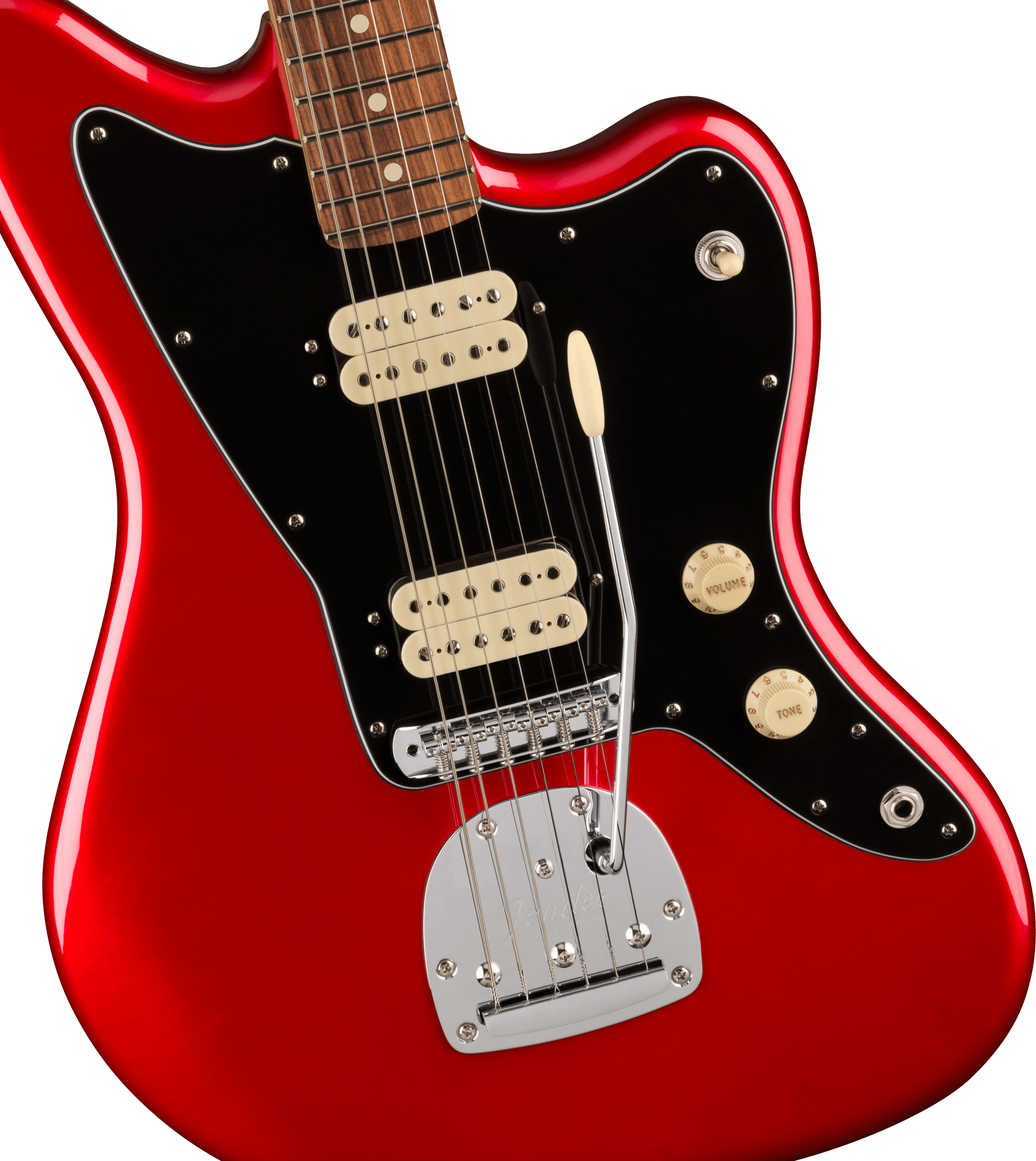 Fender Jazzmaster Player Hh Mex 2023 Trem 2h Pf - Candy Apple Red - Retro-Rock-E-Gitarre - Variation 2