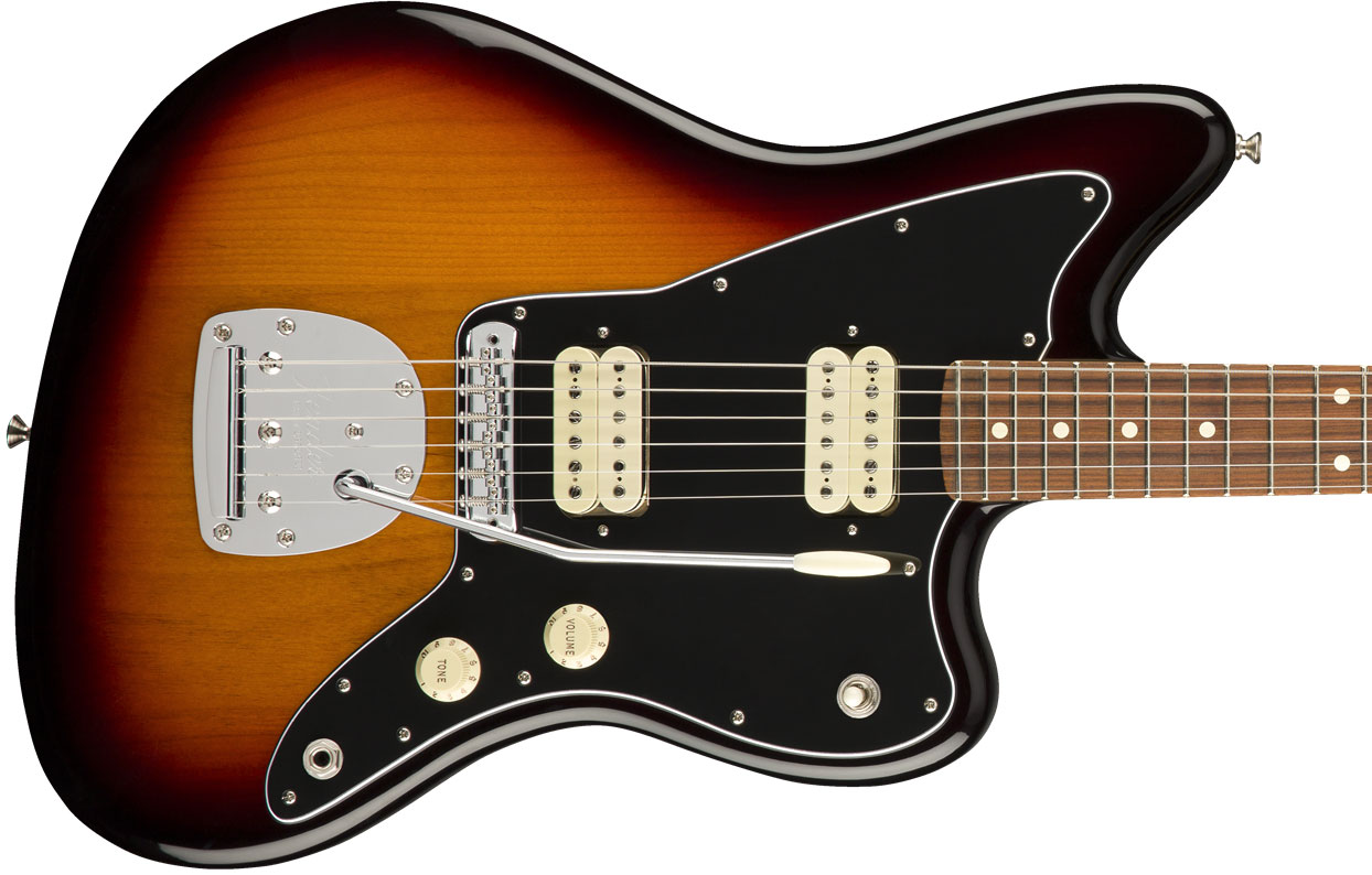 Fender Jazzmaster Player Mex Hh Pf - 3-color Sunburst - Retro-Rock-E-Gitarre - Variation 1