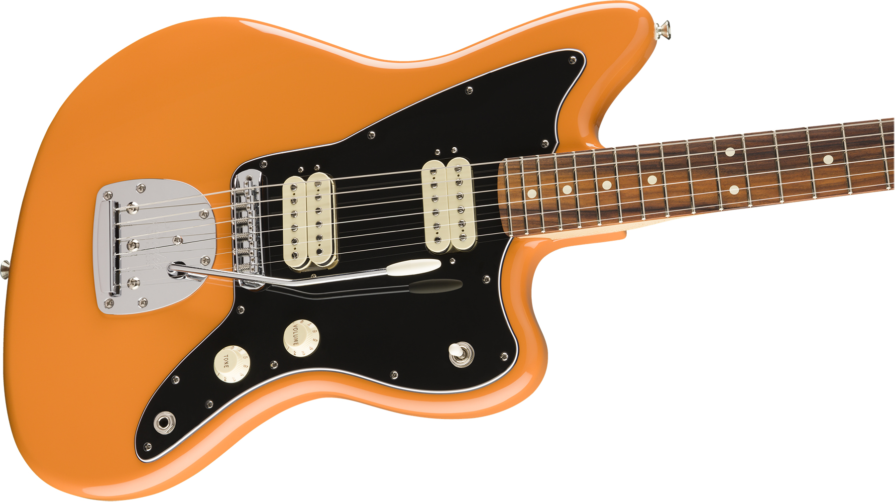 Fender Jazzmaster Player Mex Hh Pf - Capri Orange - Retro-Rock-E-Gitarre - Variation 2
