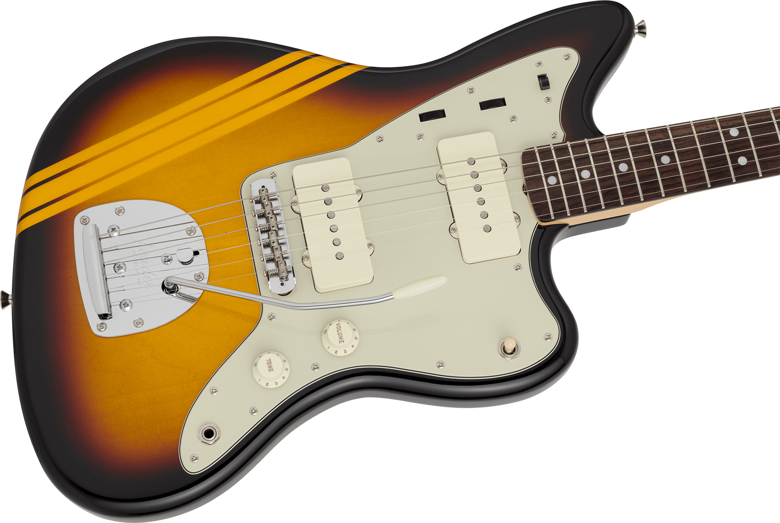 Fender Jazzmaster Traditional 60s Mij Trem 2s Rw - Competition 3-color Sunburst / Aged Natural - Retro-Rock-E-Gitarre - Variation 2