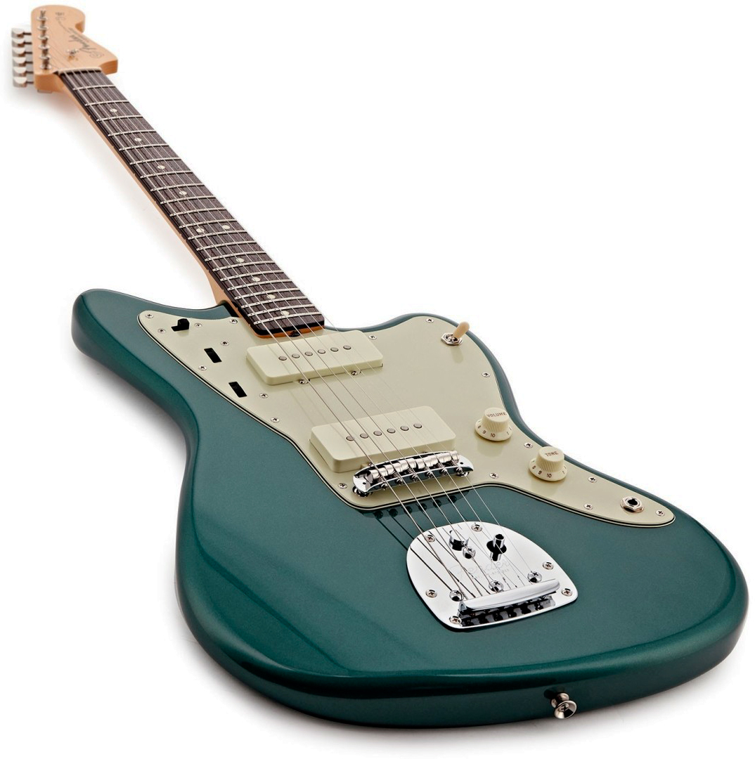 Fender Jazzmaster Traditional Ii 60s Mij Trem 2s Rw - Sherwood Green Metallic - Retro-Rock-E-Gitarre - Variation 2