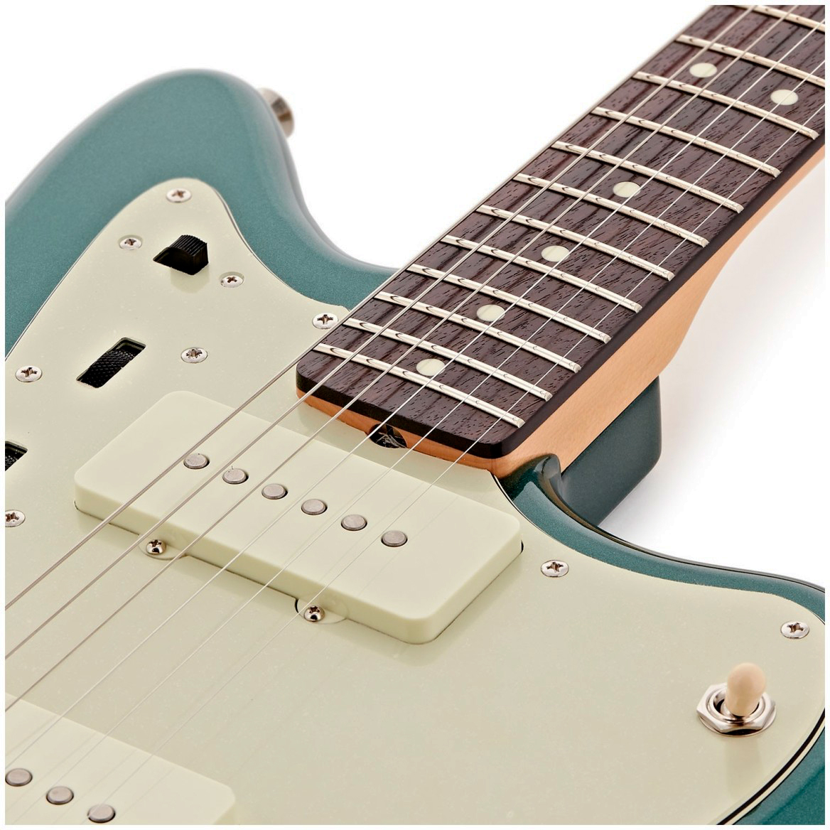 Fender Jazzmaster Traditional Ii 60s Mij Trem 2s Rw - Sherwood Green Metallic - Retro-Rock-E-Gitarre - Variation 3