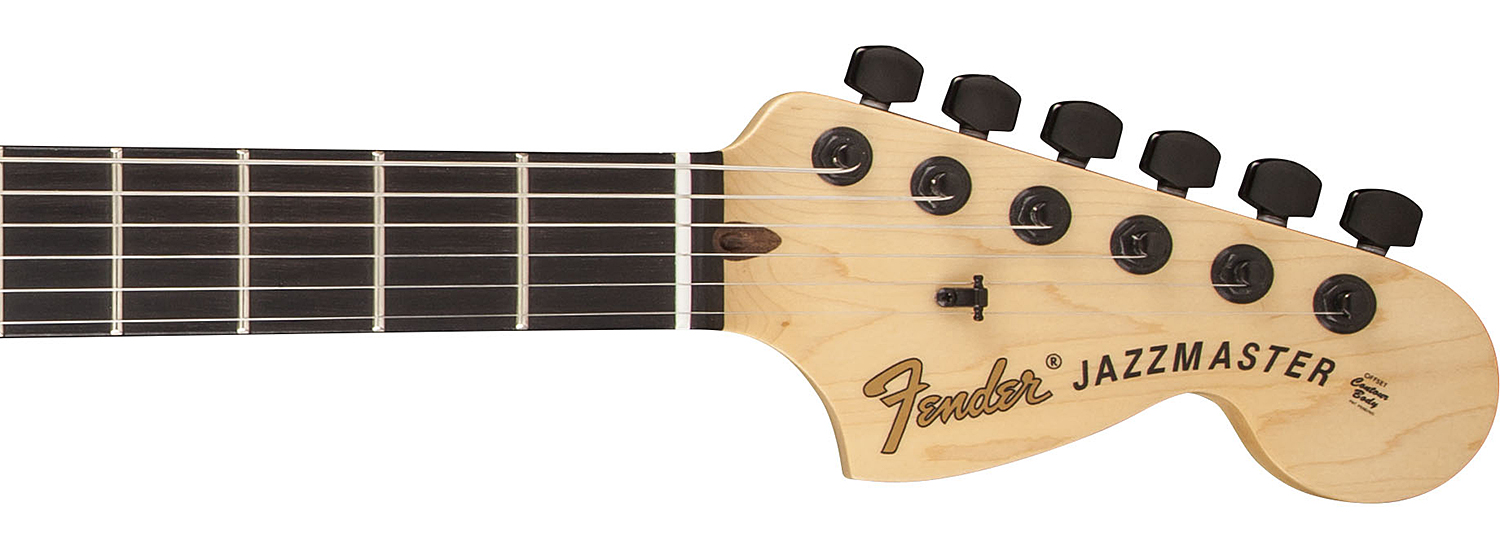 Fender Jim Root Jazzmaster Usa 2h Emg Ht Eb - Flat Black - Retro-Rock-E-Gitarre - Variation 3
